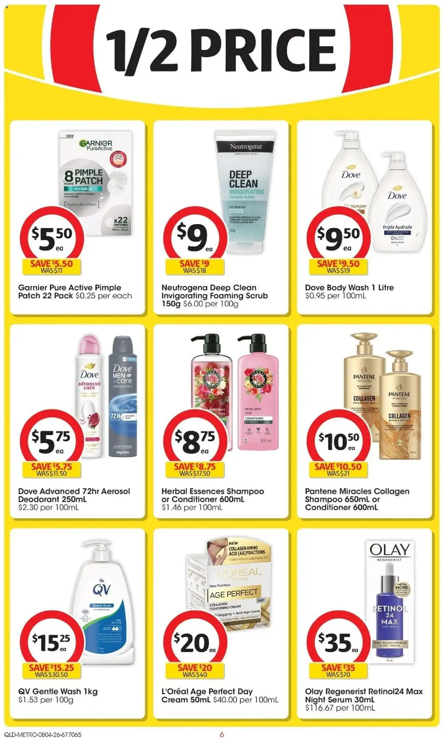 Deals catalogue - valid from 07.04.2026 | Page: 6 | Products: Shampoo, Conditioner, Scrub, Collagen