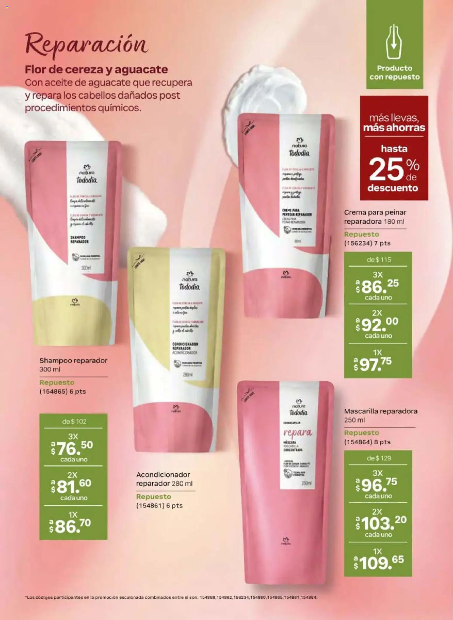 Nuevas ofertas de Natura válidas en toda la República Mexicana desde el 08.05.2026. ¡Encuentra las mejores ofertas en Natura campaña 8 2026! | Página: 124 | Productos: Crema, Máscara, Aceite, Acondicionador