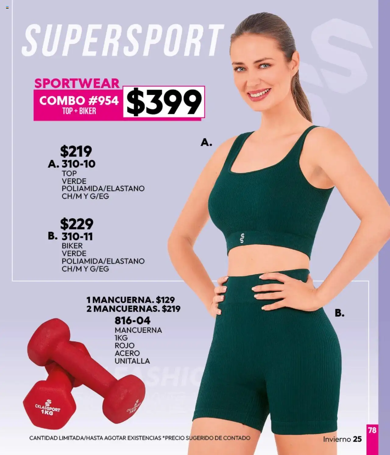 Nuevas ofertas de Cklass válidas en toda la República Mexicana desde el 16.09.2025. ¡Encuentra las mejores ofertas en Cklass - Catálogo Invierno Sportbrands! | Página: 79 | Productos: Top