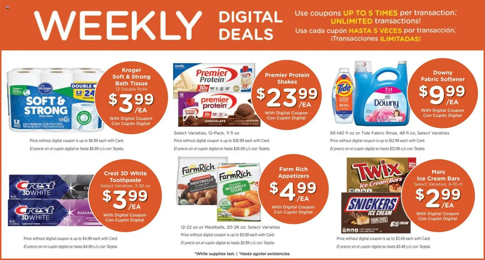 Fry's Food Weekly Ad - valid from 15.04.2026 | Page: 3 | Products: Chocolate, Fabric softener, Cream, Ice cream