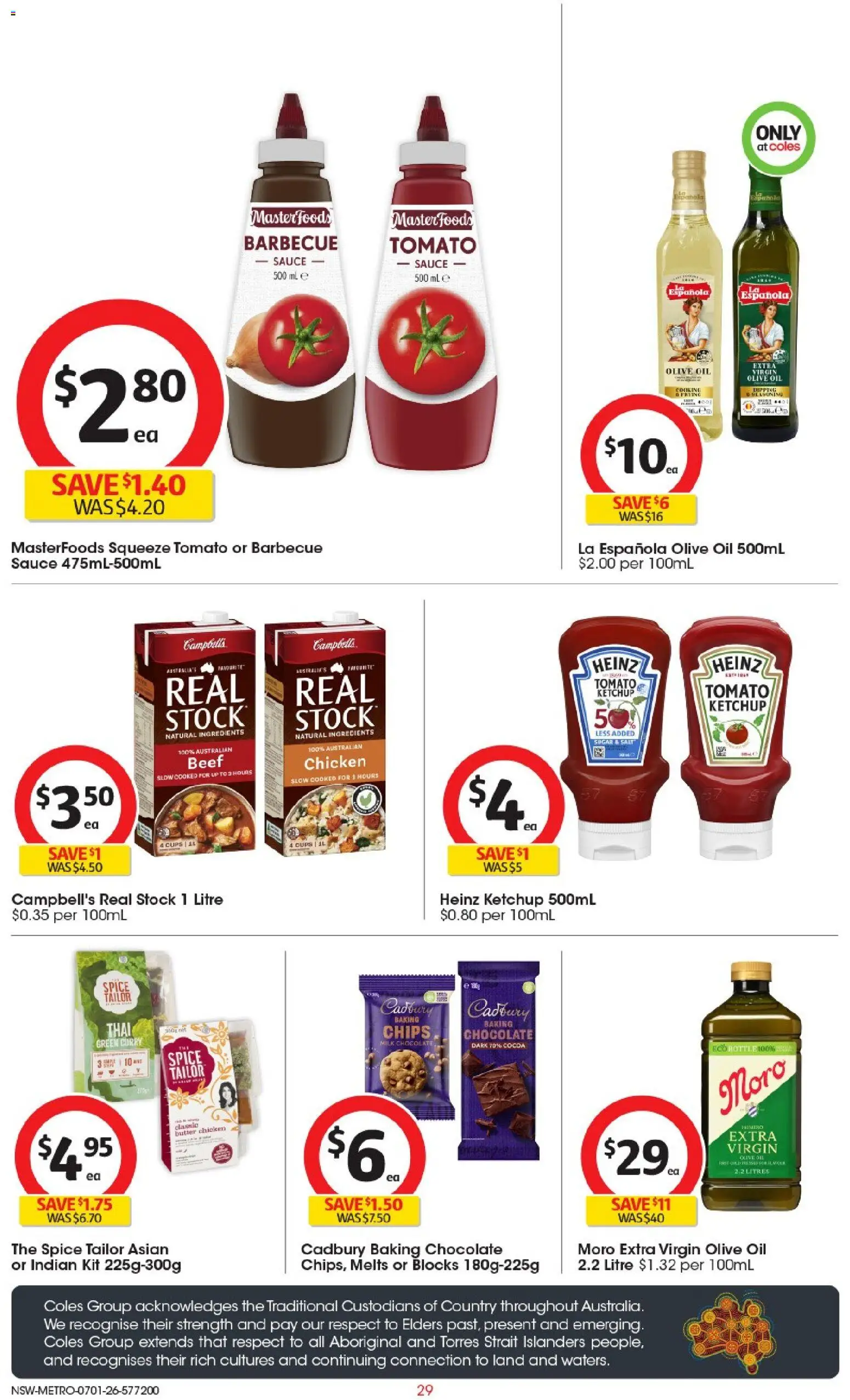 Coles catalogue - valid from 07.01.2026 | Page: 29 | Products: Cups, Butter, Chocolate, Ketchup