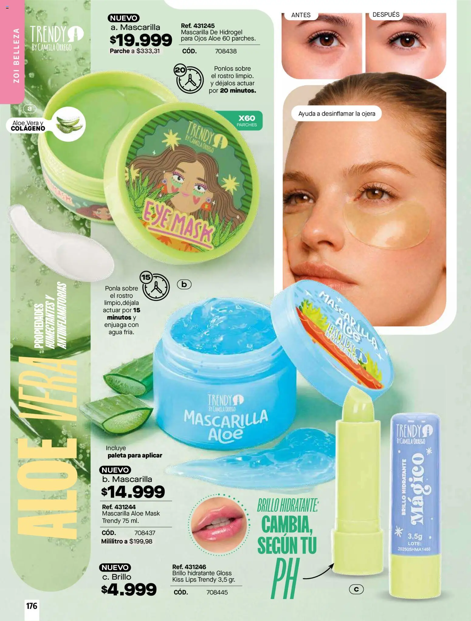 Carmel revista - valida desde el 01.05.2026 | Página: 180 | Productos: Agua, Brillo, Sobre, Loción tonificante