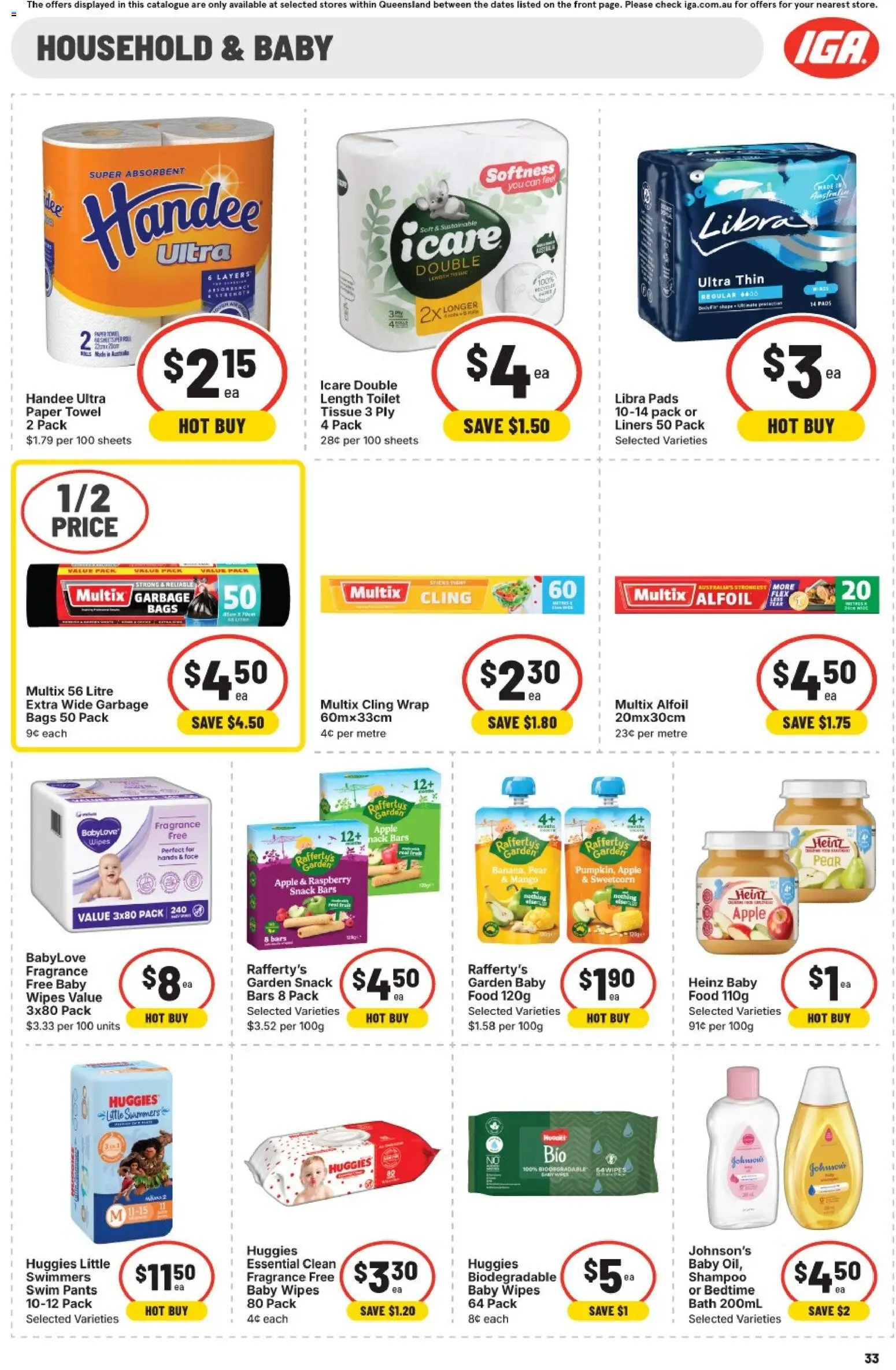 IGA catalogue - valid from 07.01.2026 | Page: 36 | Products: Toilet, Shampoo, Pants, Raspberry
