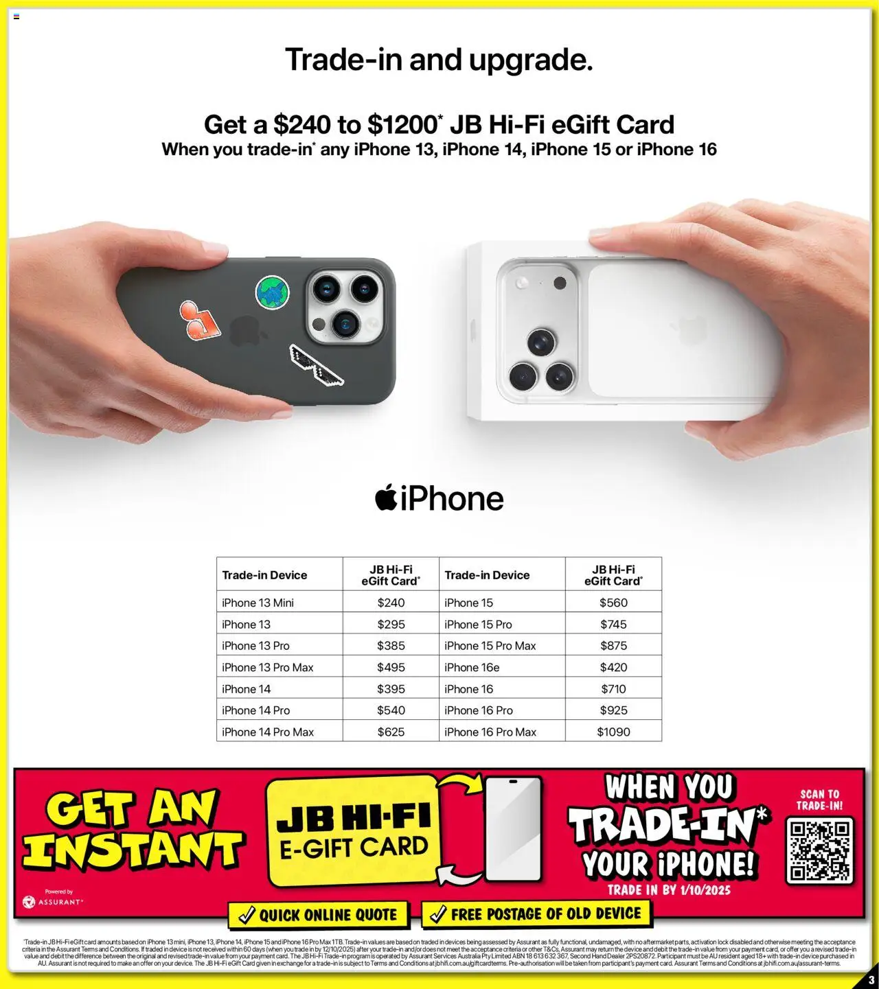 JB Hi-Fi catalogue - valid from 25.09.2025 | Page: 3 | Products: Phone, Device, Iphone