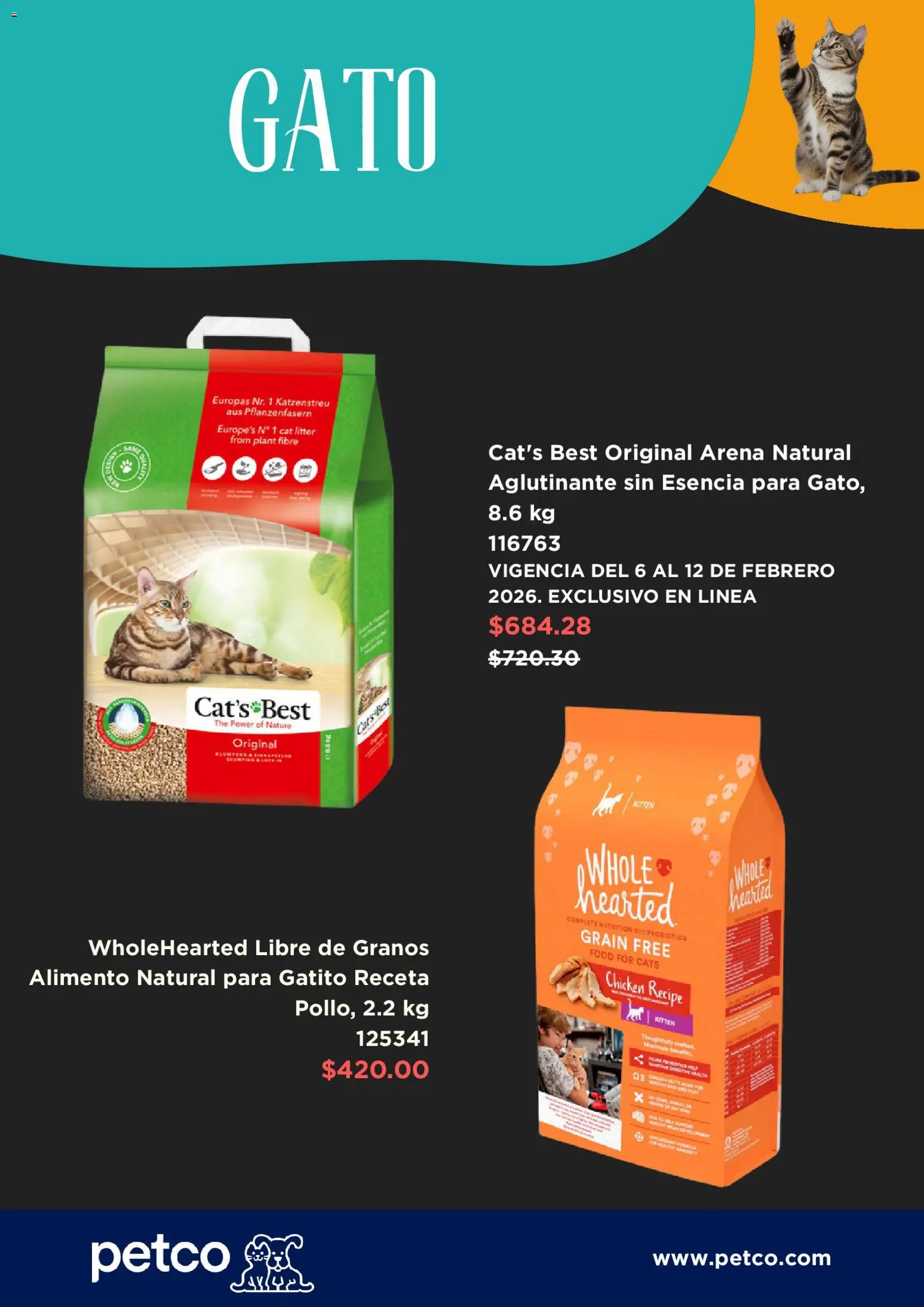 Nuevas ofertas de PetCo válidas en toda la República Mexicana desde el 09.02.2026. ¡Encuentra las mejores ofertas en PetCo catálogo! | Página: 2