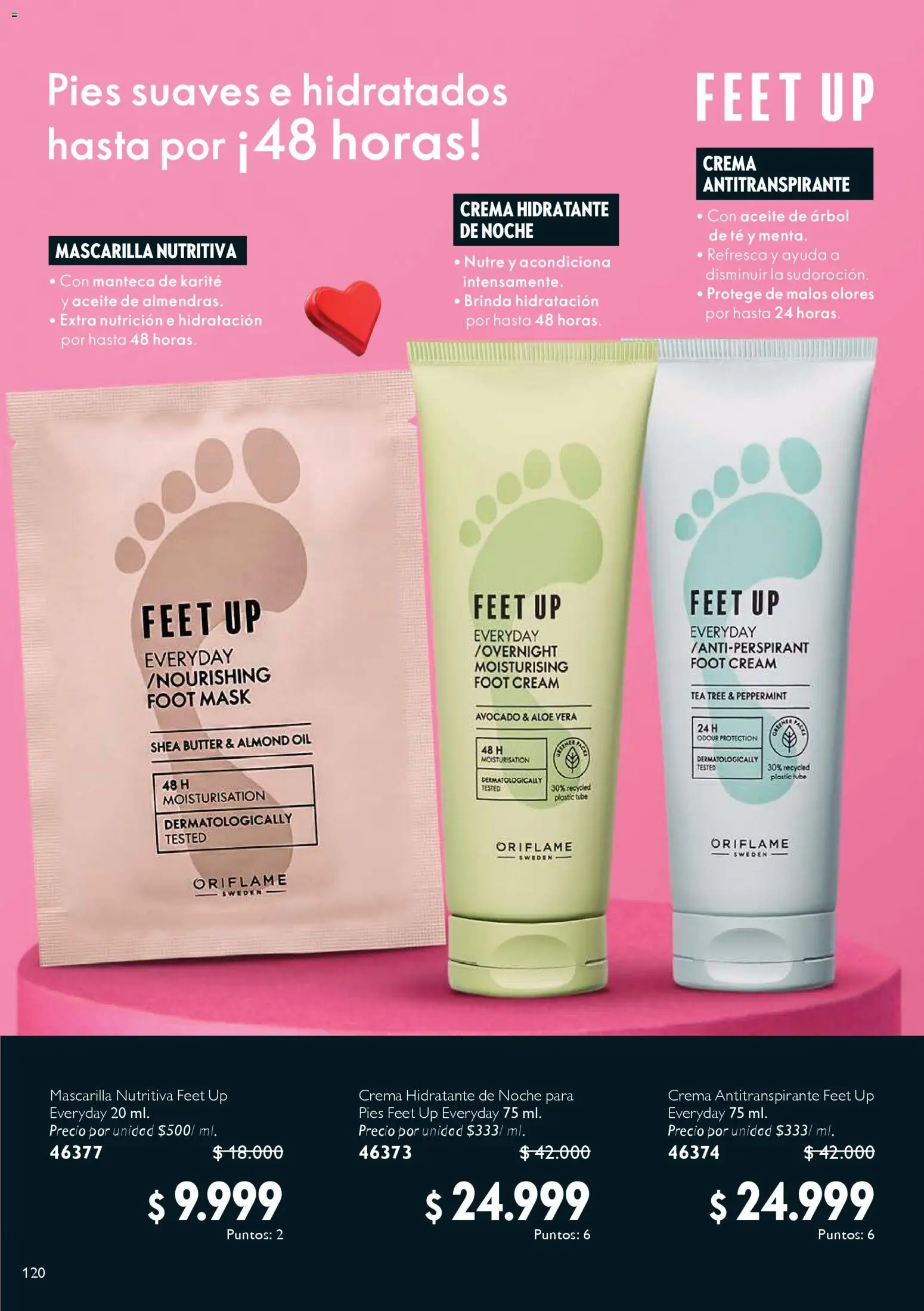 Oriflame revista - valida desde el 24.01.2026 | Página: 120 | Productos: Té, Crema, Antitranspirante, Loción tonificante