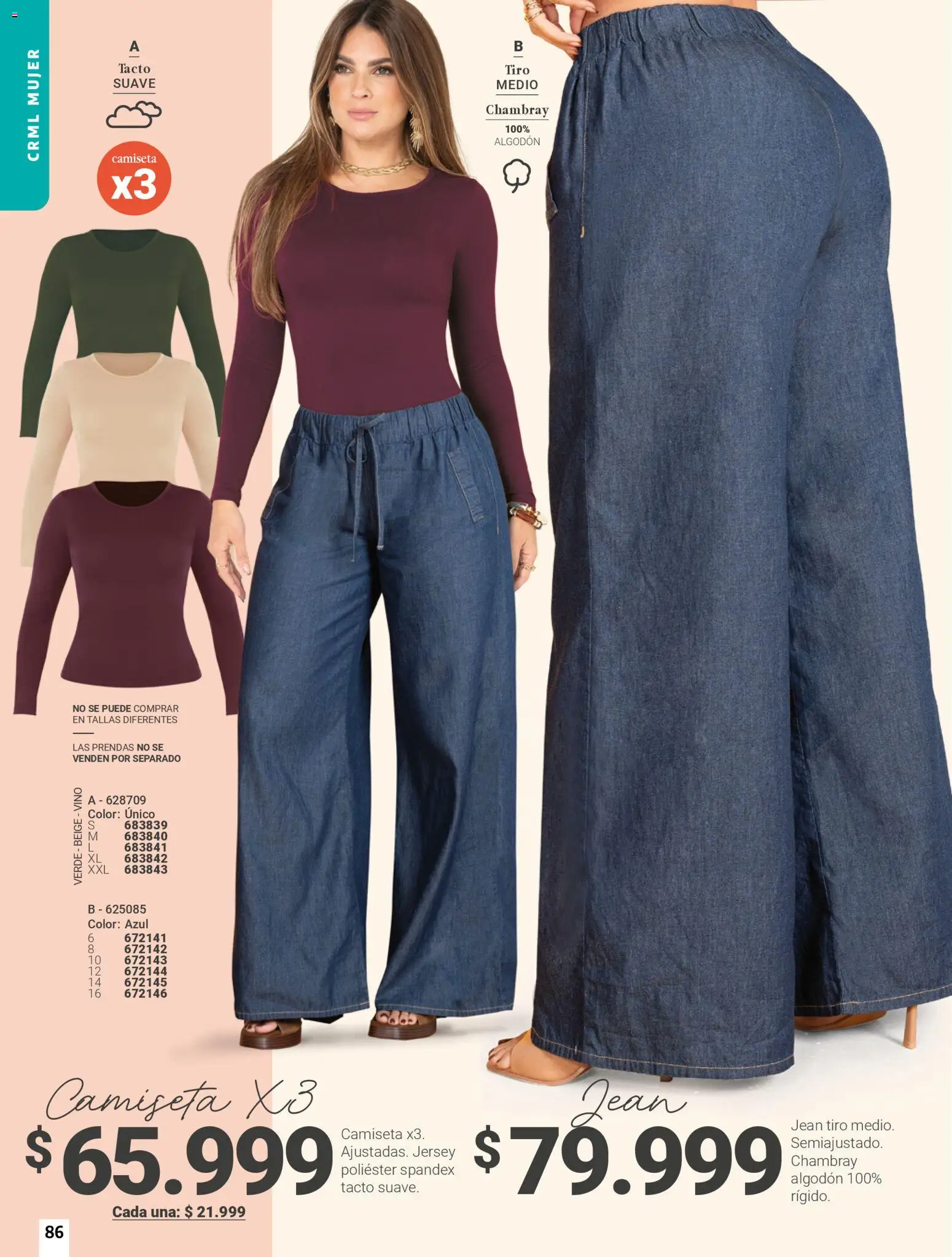 Carmel revista - valida desde el 01.05.2026 | Página: 86 | Productos: Algodón, Jean, Camiseta, Vino