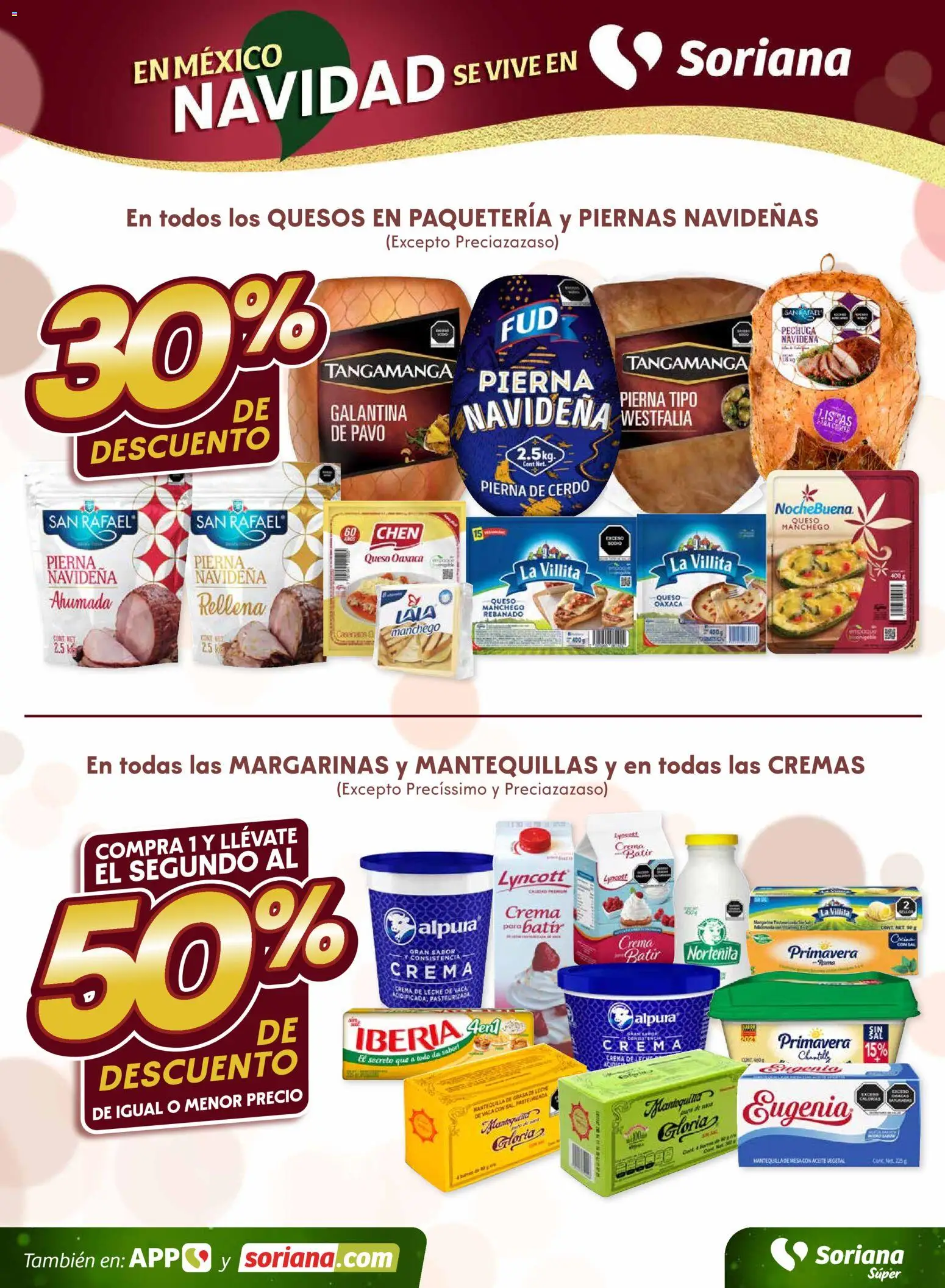 Nuevas ofertas de Soriana válidas en toda la República Mexicana desde el 11.12.2025. ¡Encuentra las mejores ofertas en Soriana - Fin de Semana Súper: Ags, Nay, Jal, Qro, Col, Mich, Gto, Hgo, Tlax, Mor, Pue, Gro, Oax, Edo. de Mex, Valle de México, Za! | Página: 3 | Productos: Crema de leche, Sal, Crema, Mesa