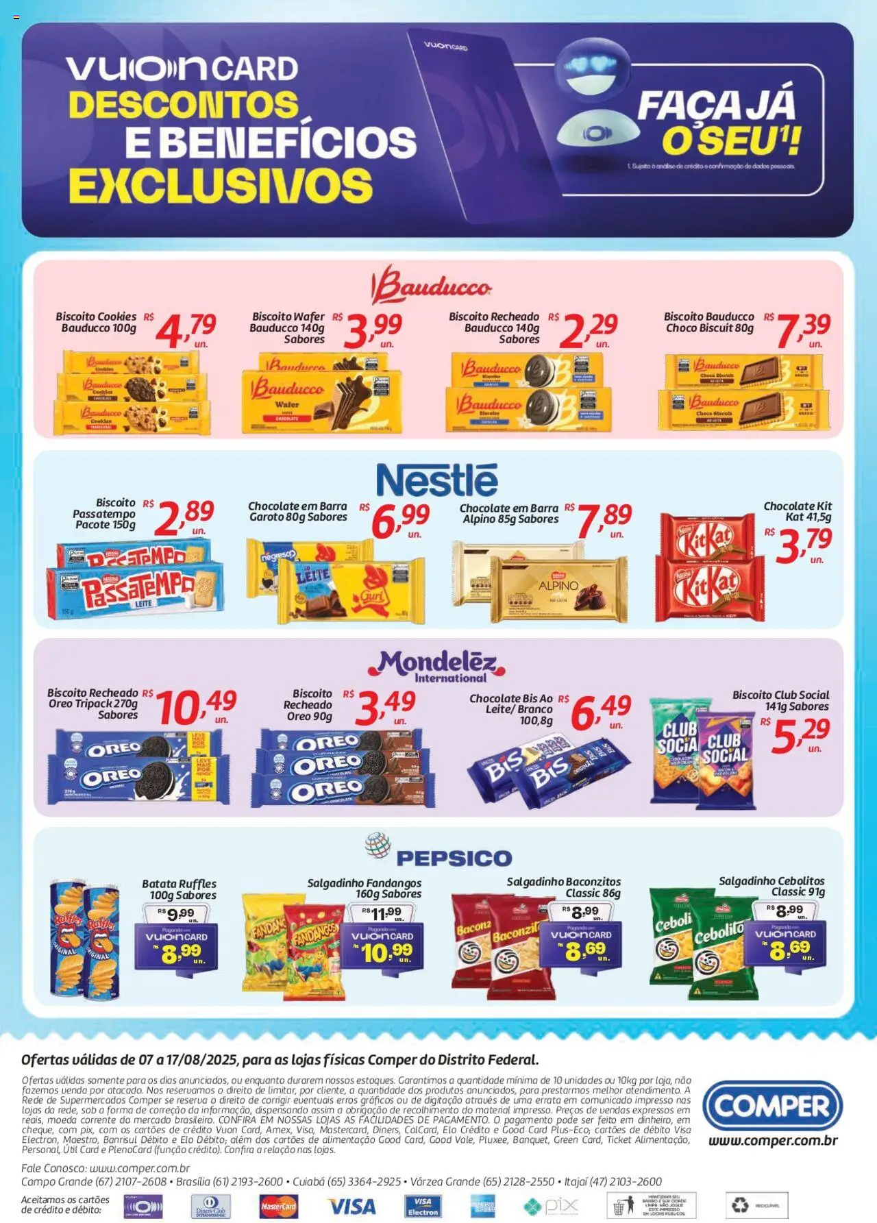 Comper Folheto - válido de 07.08.2025 | Página: 2 | Produtos: Leite, Chocolate, Batata, Cookies