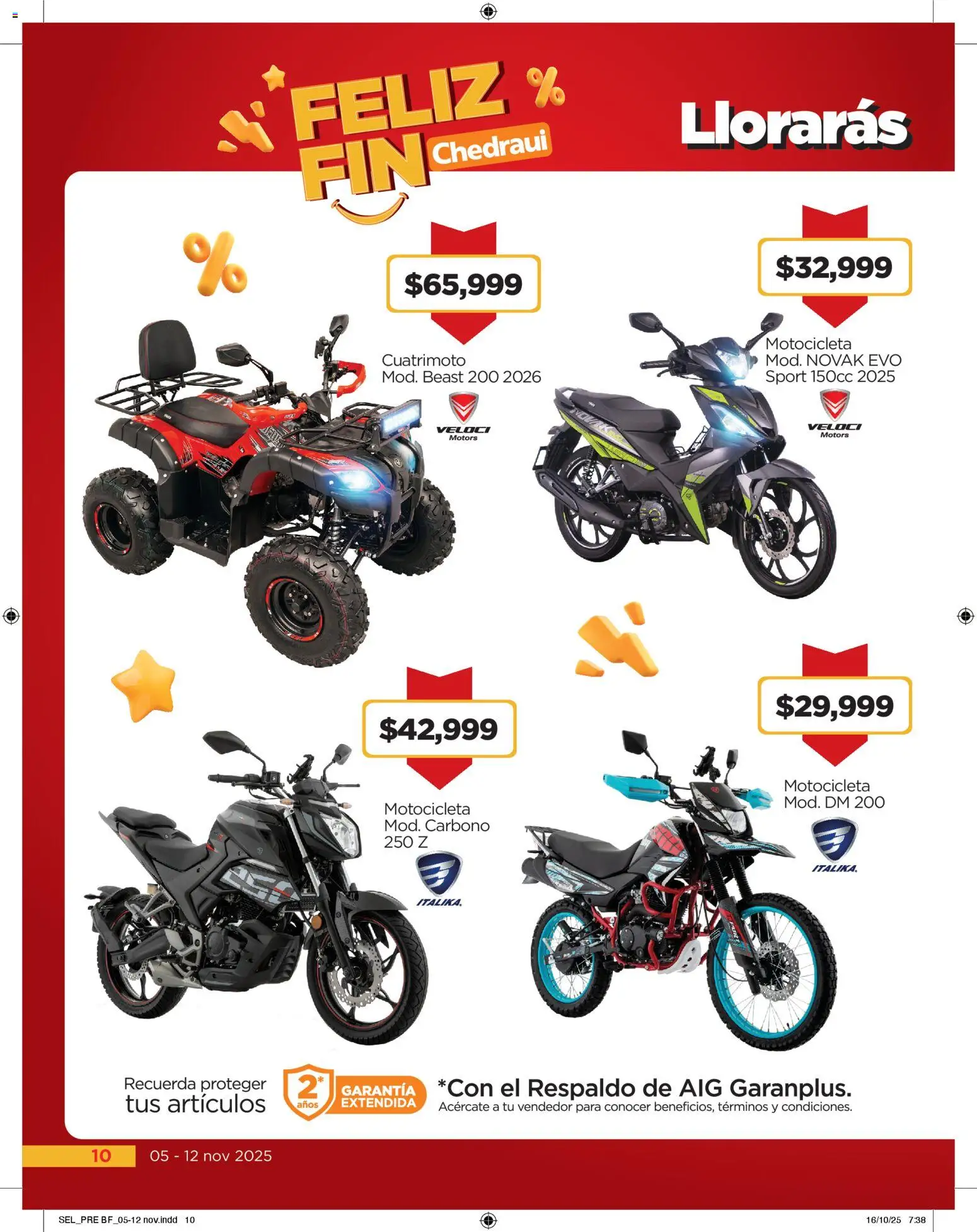 Nuevas ofertas de Chedraui válidas en toda la República Mexicana desde el 05.11.2025. ¡Encuentra las mejores ofertas en Chedraui Buen Fin! | Página: 10