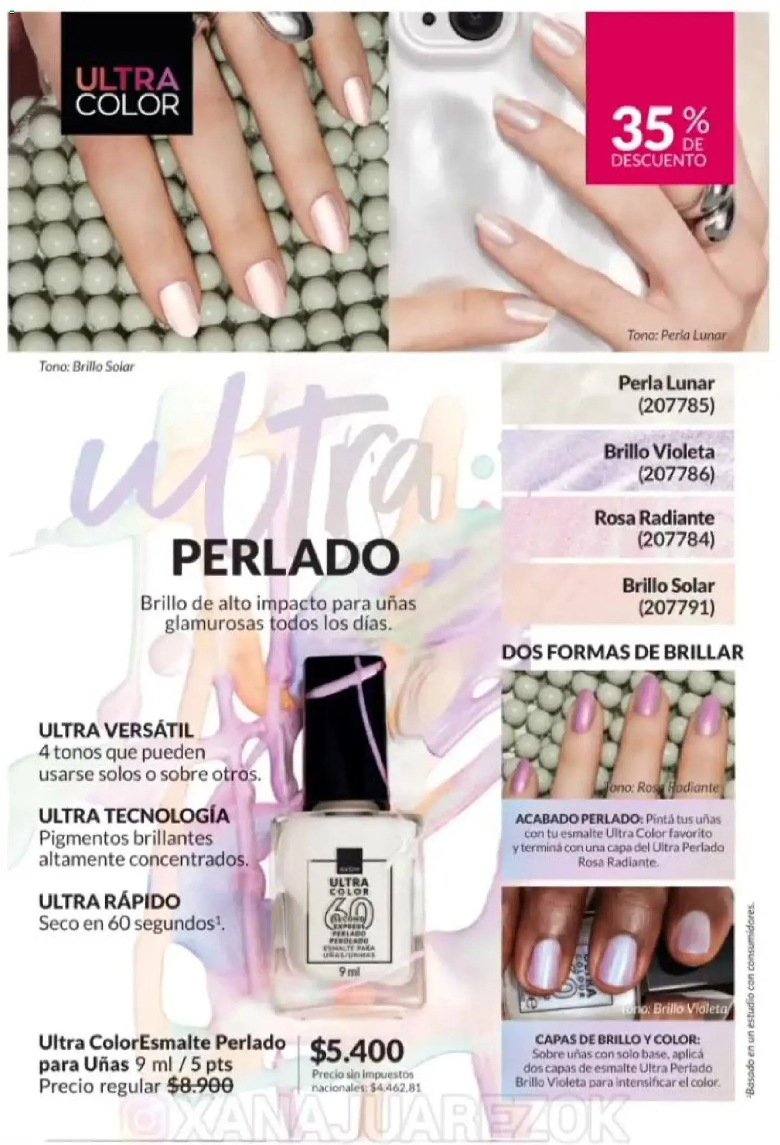 Catálogo AVON Campaña 1/2026 │ válido desde el 01.01.2026 | Página: 27 | Productos: Sobre, Brillo, Radiante