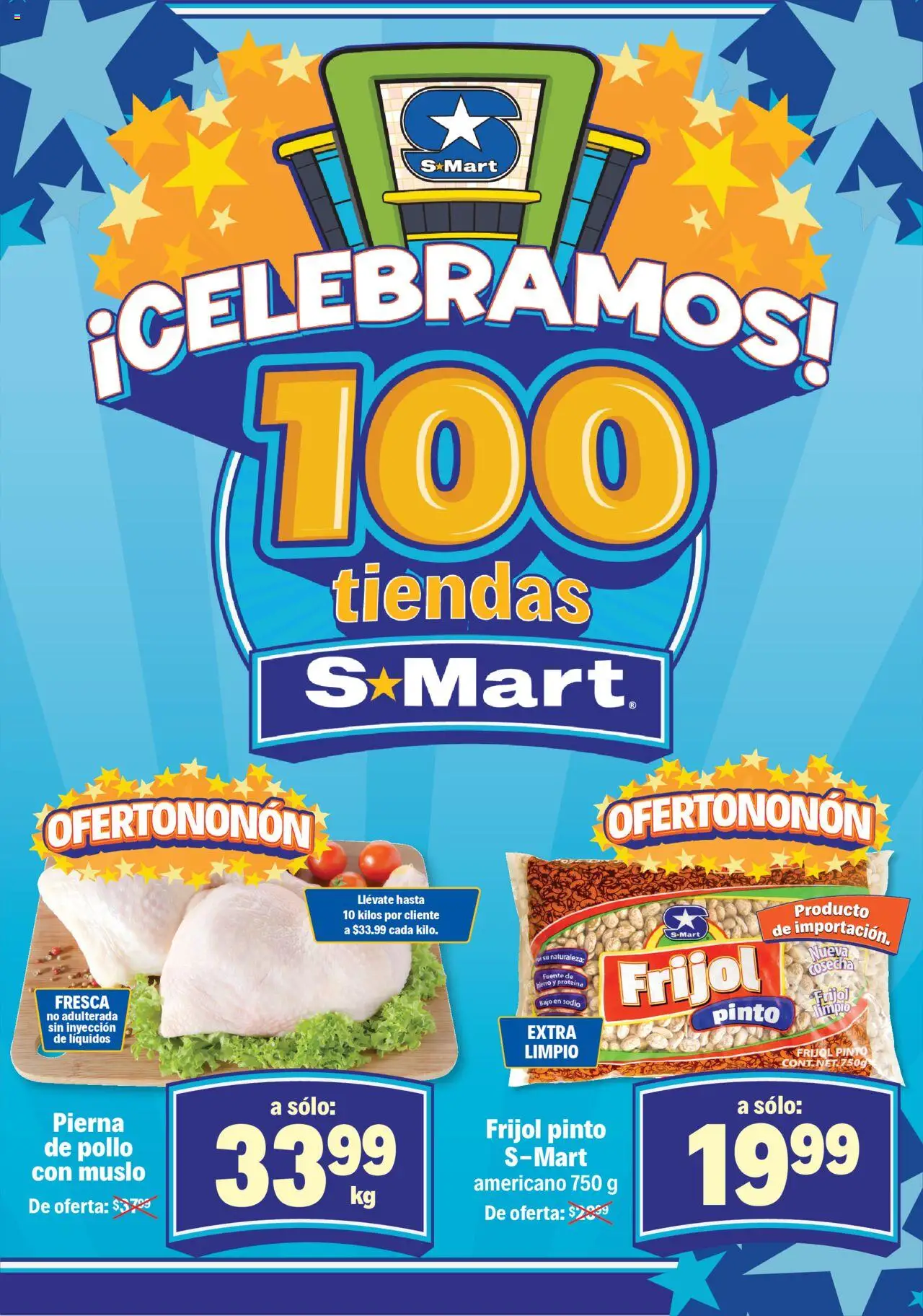 Nuevas ofertas de S-Mart válidas en toda la República Mexicana desde el 19.09.2025. ¡Encuentra las mejores ofertas en S-Mart - Folleto! | Página: 2 | Productos: Pollo, Fuente