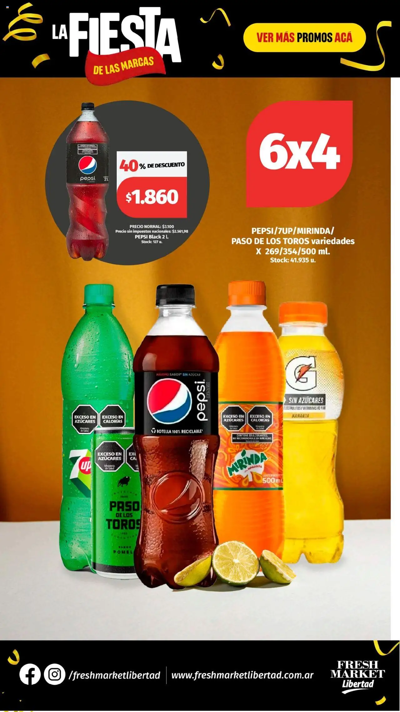 Hipermercado Libertad - La Fiesta  - Fresh │ válido desde el 26.06.2025 | Página: 25 | Productos: Botella, Azucar