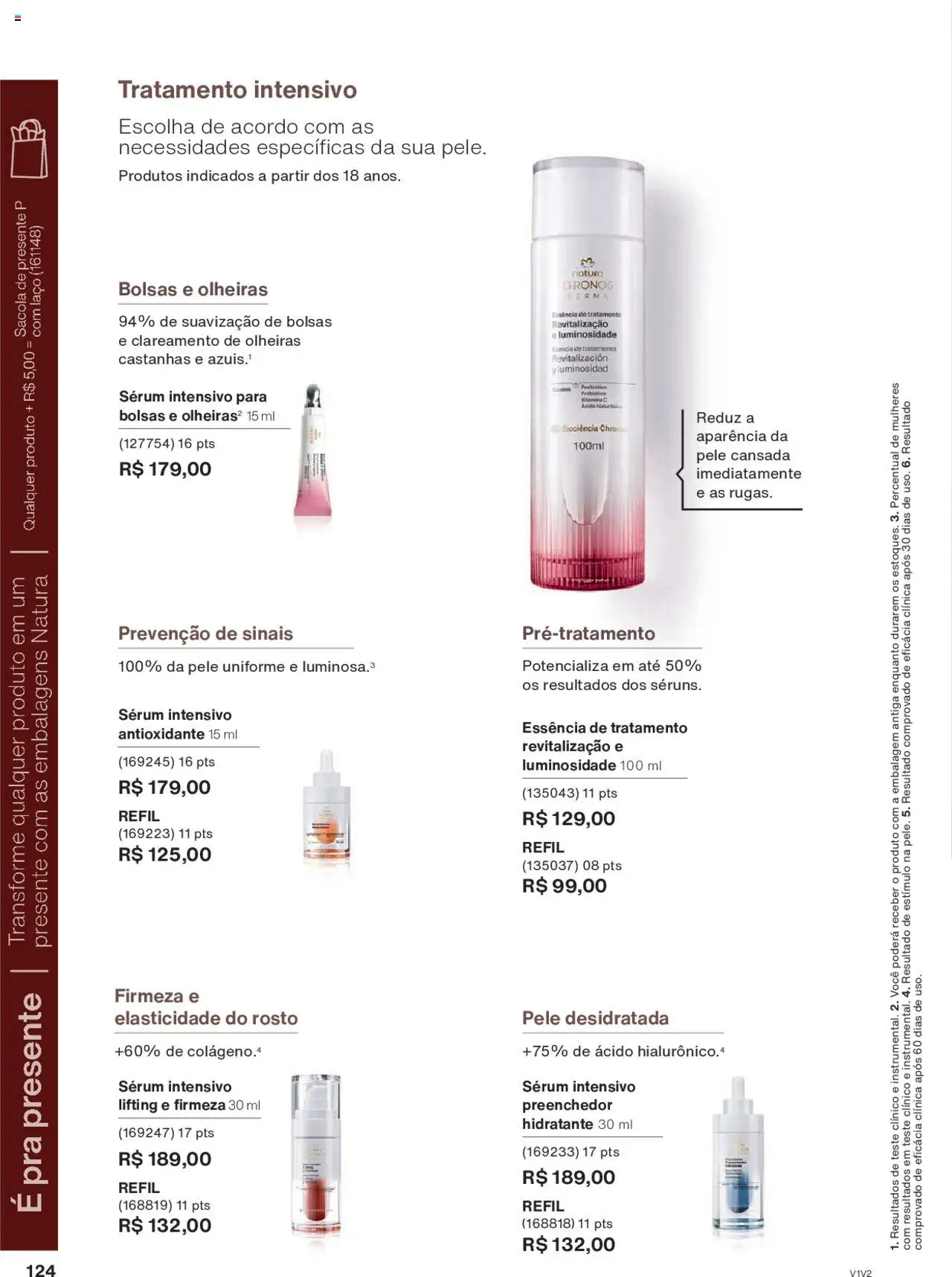 Natura Folheto - válido de 01.10.2025 | Página: 124 | Produtos: Castanhas, Sérum, Vitamina c