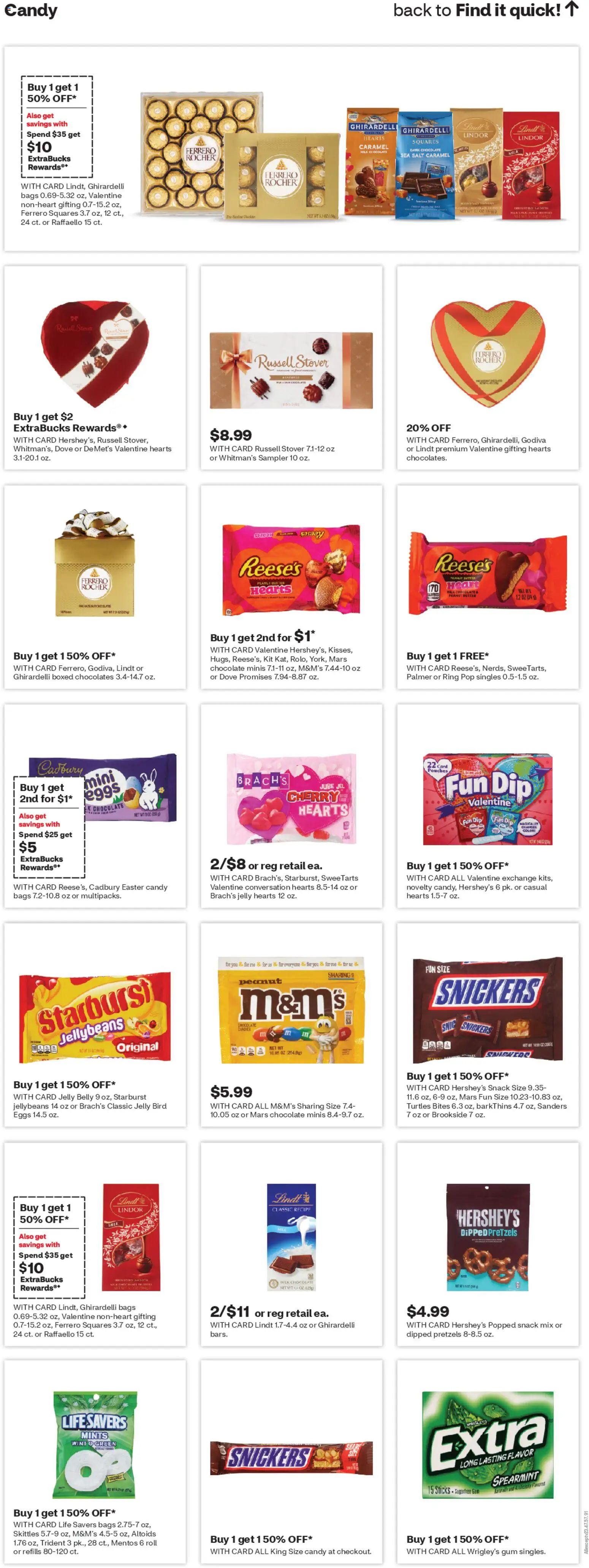 CVS Pharmacy Weekly Ad - valid from 18.01.2026 | Page: 15 | Products: Chocolate, Candies, Salt, Gun