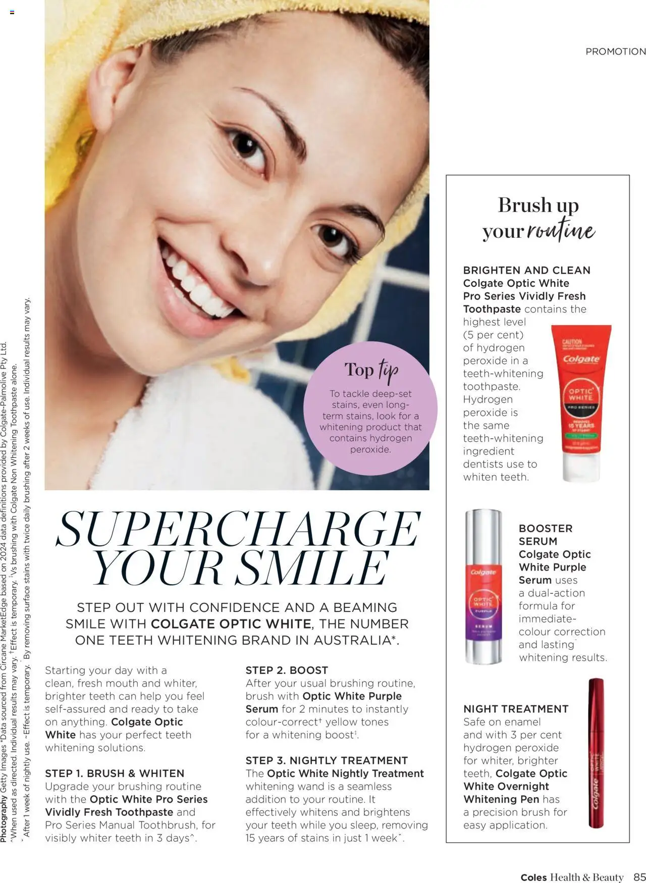 Coles catalogue - valid from 07.04.2025 | Page: 85 | Products: Brush, Toothpaste, Safe, Teeth whitening