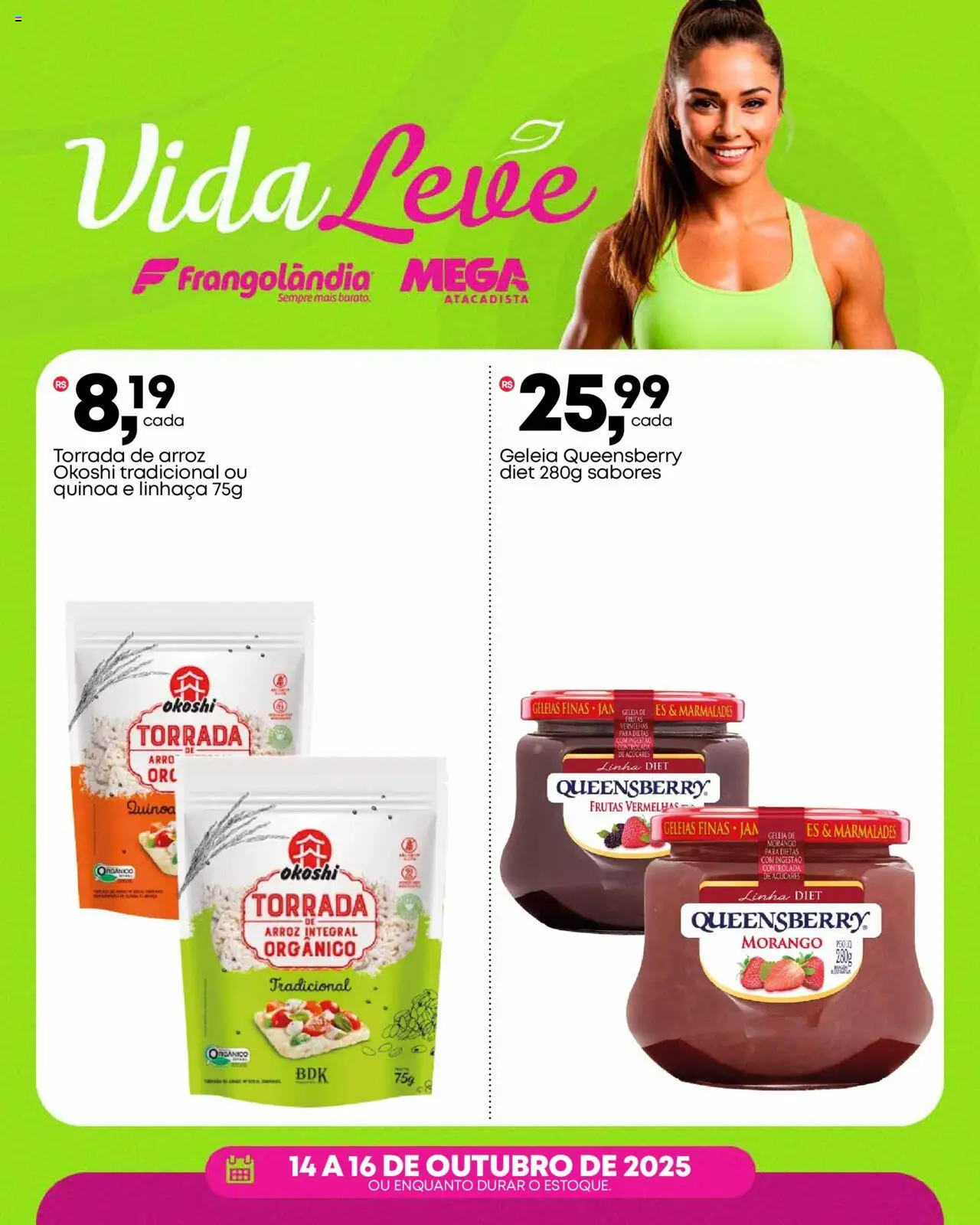 Frangolândia Folheto - válido de 14.10.2025 | Página: 4 | Produtos: Quinoa, Linhaça, Arroz, Geleia