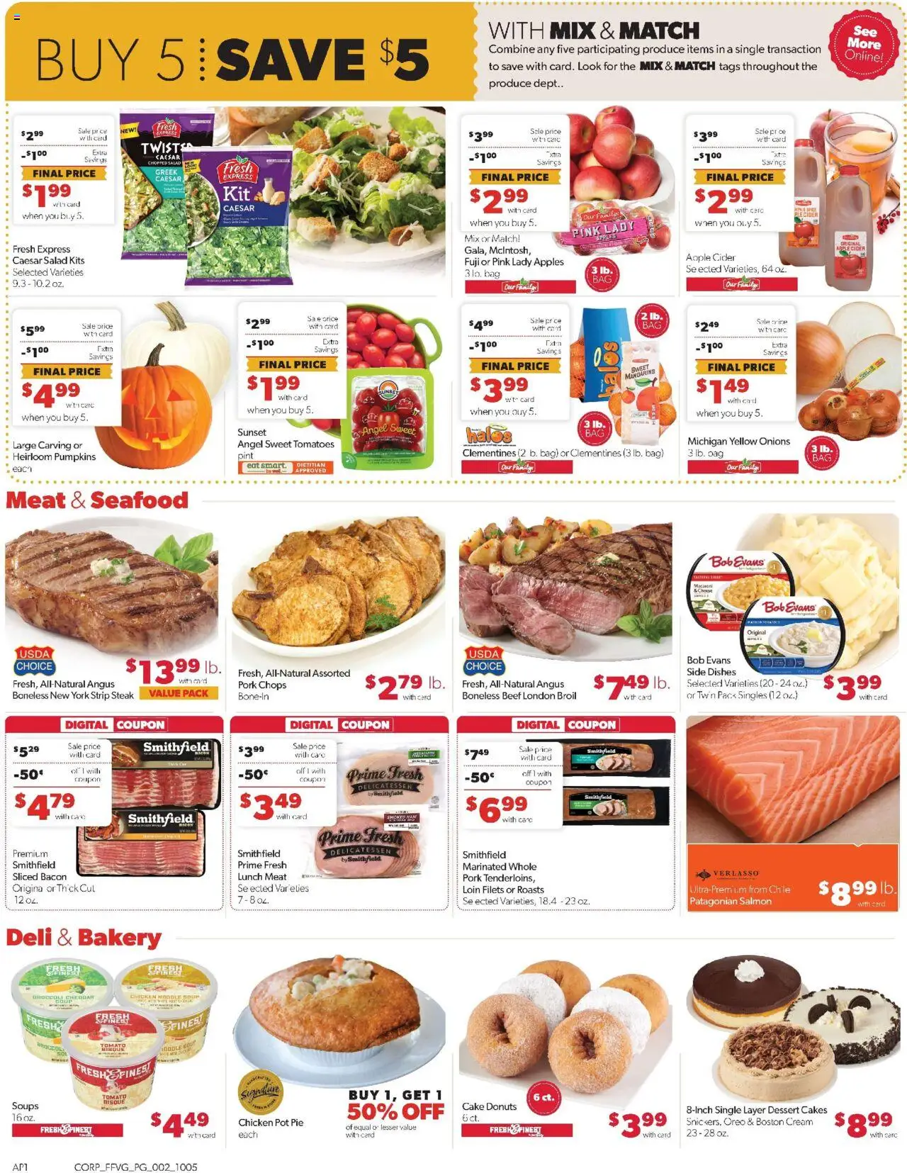 Family Fare Weekly Ad - valid from 05.10.2025 | Page: 3 | Products: Tomatoes, Cream, Salad, Bag