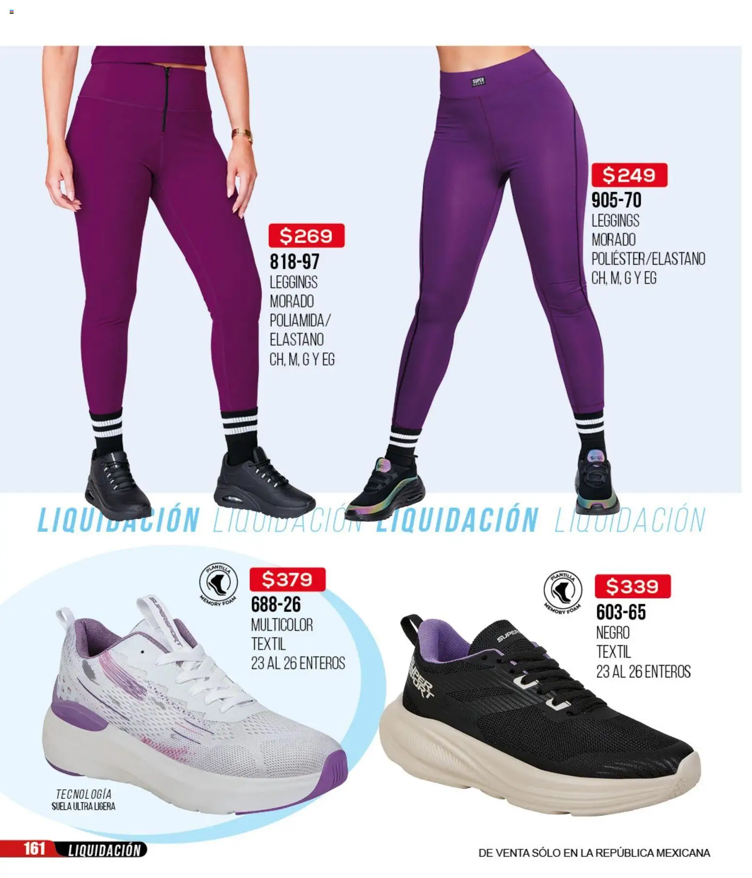 Nuevas ofertas de Cklass válidas en toda la República Mexicana desde el 18.03.2026. ¡Encuentra las mejores ofertas en Cklass catálogo Liquidación total calzado! | Página: 162 | Productos: Leggings