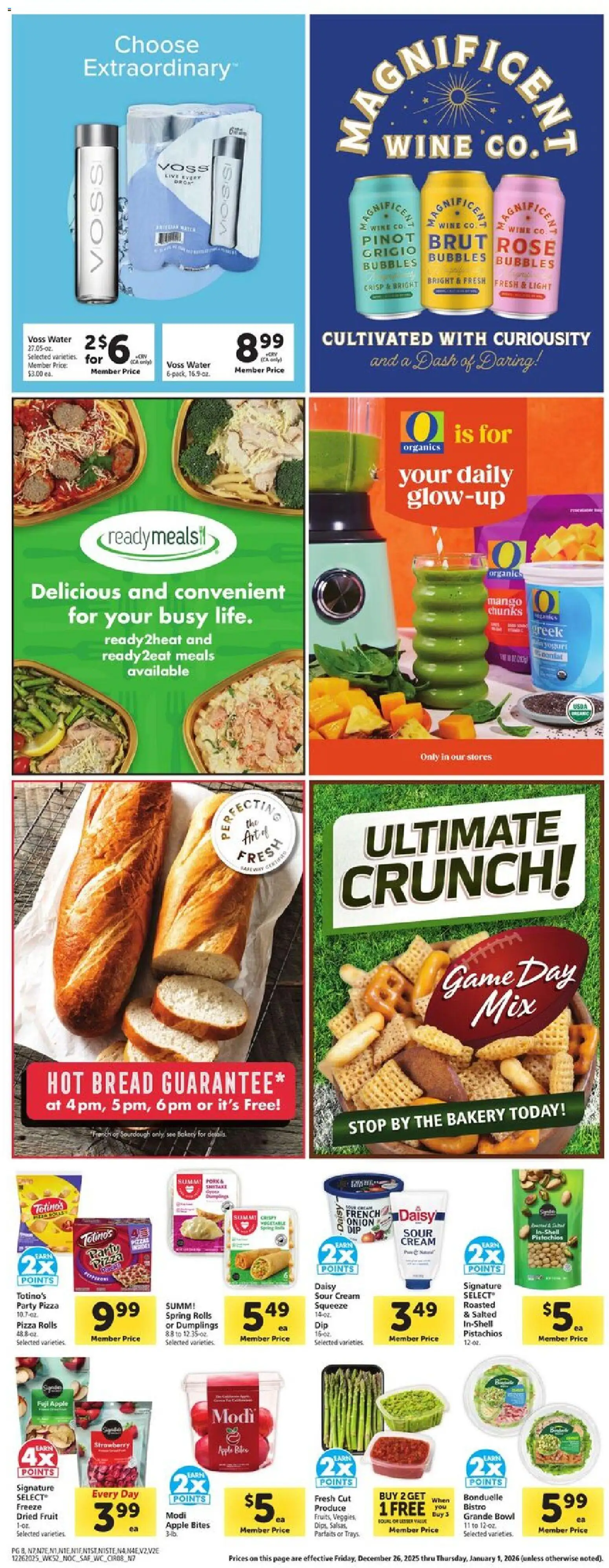 Safeway Weekly Ad - valid from 26.12.2025 | Page: 8 | Products: Bakery, Bread, Wine, Sour cream