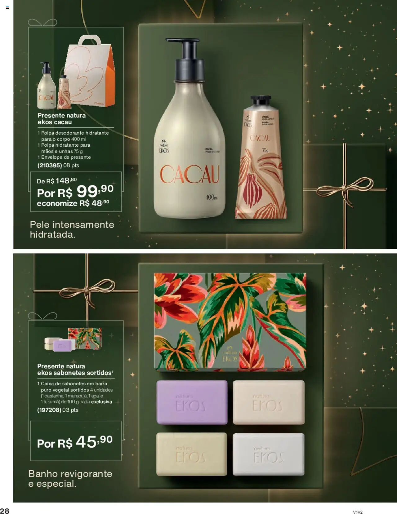 Natura Folheto - válido de 01.10.2025 | Página: 28 | Produtos: Desodorante, Caixa, Envelope, Açaí