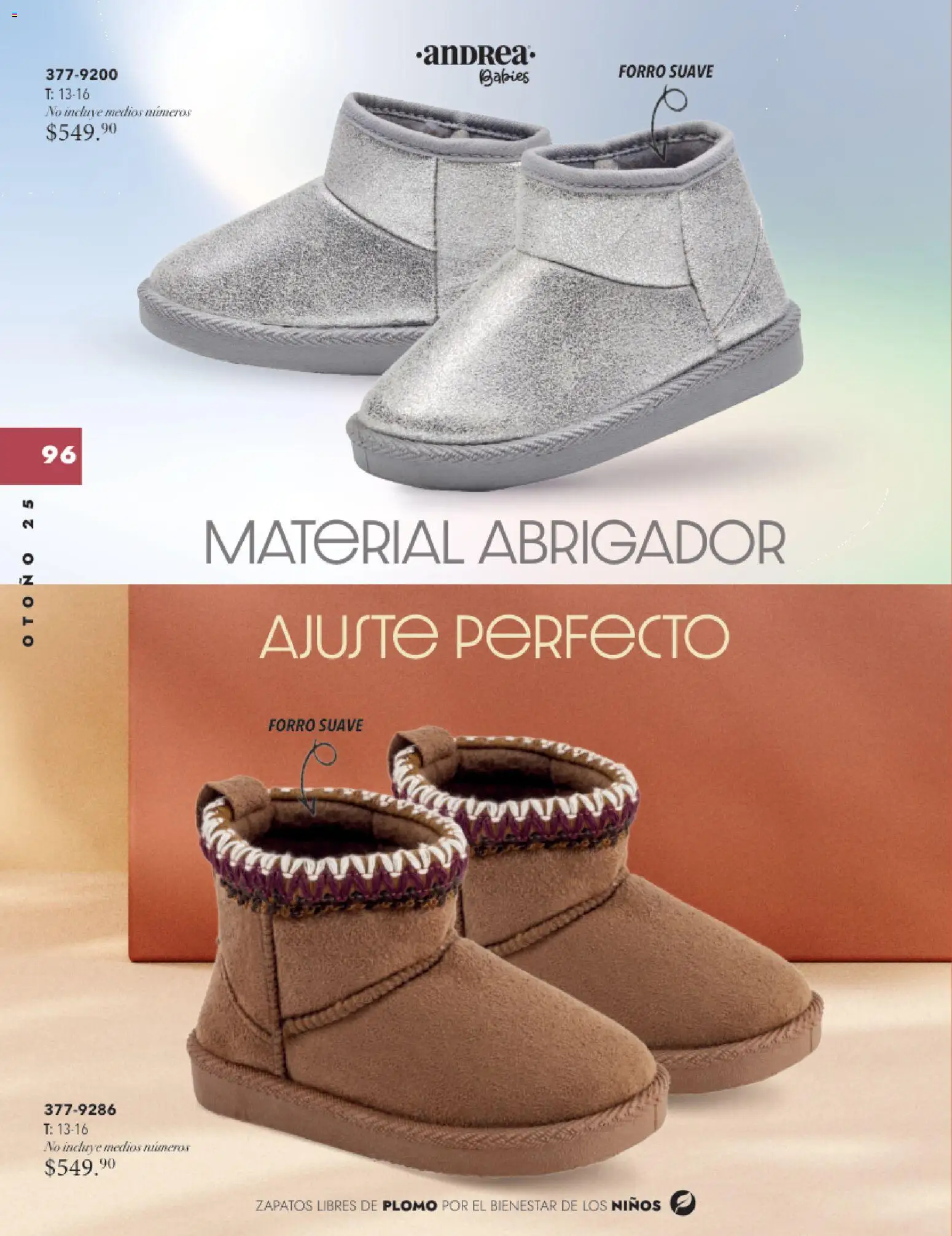 Nuevas ofertas de Andrea válidas en toda la República Mexicana desde el 26.11.2025. ¡Encuentra las mejores ofertas en Andrea catálogo Infantil Baby otoño 2025! | Página: 8 | Productos: Zapatos