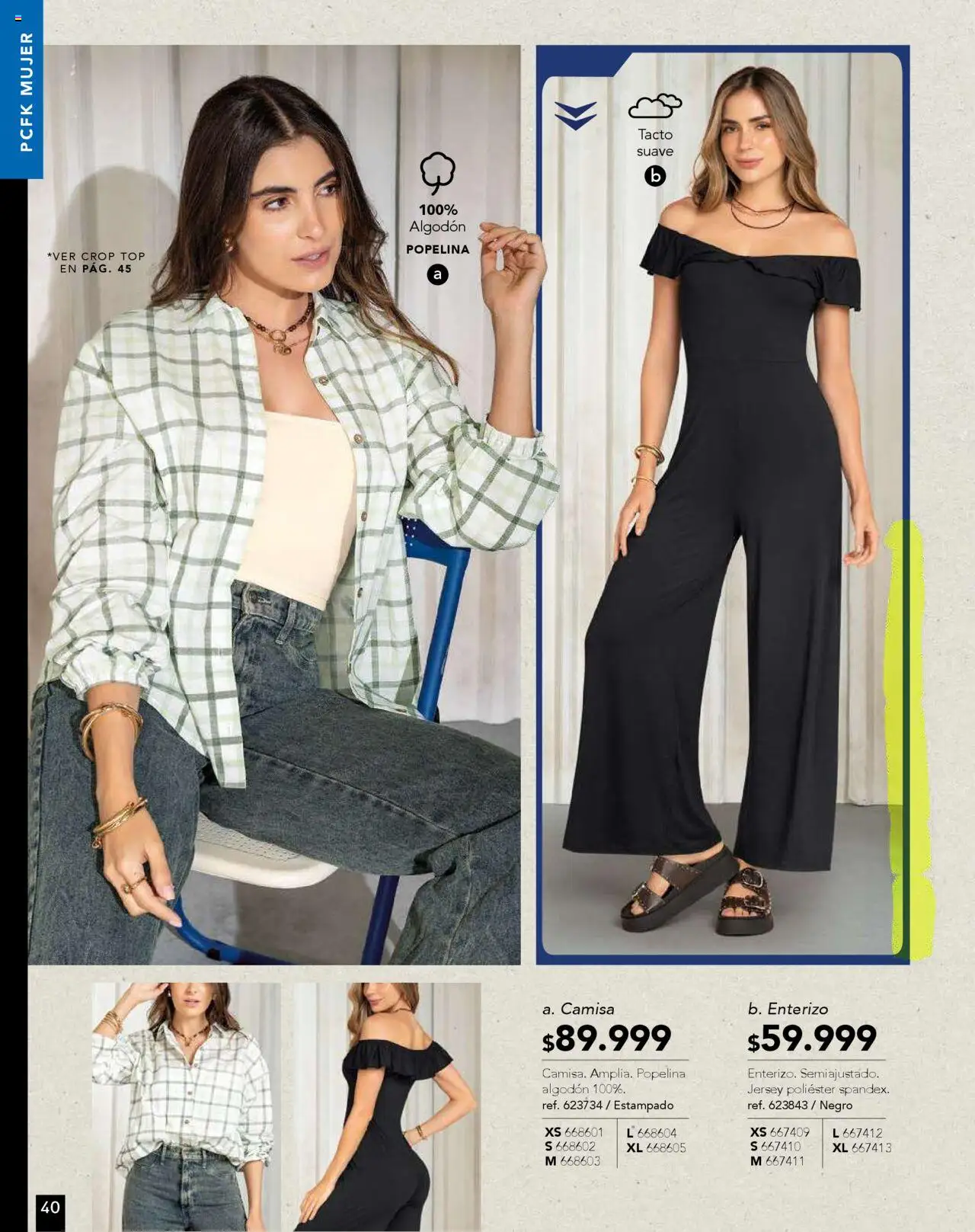 Pacifika revista - valida desde el 16.06.2025 | Página: 46 | Productos: Algodón, Top, Camisa, Enterizo
