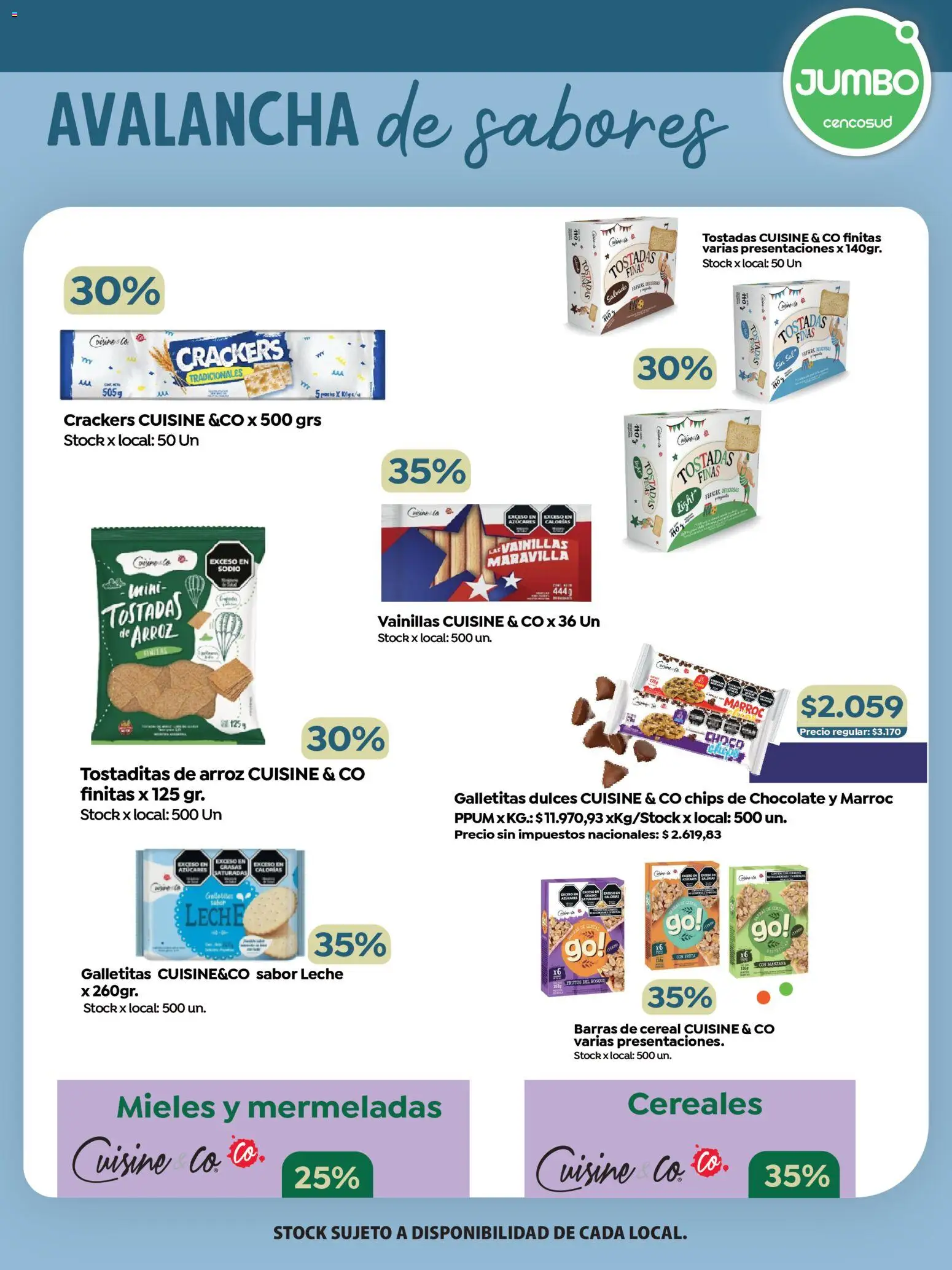 Jumbo - Especial Marcas Propias │ válido desde el 23.10.2025 | Página: 2 | Productos: Galletitas, Leche, Chocolate, Arroz