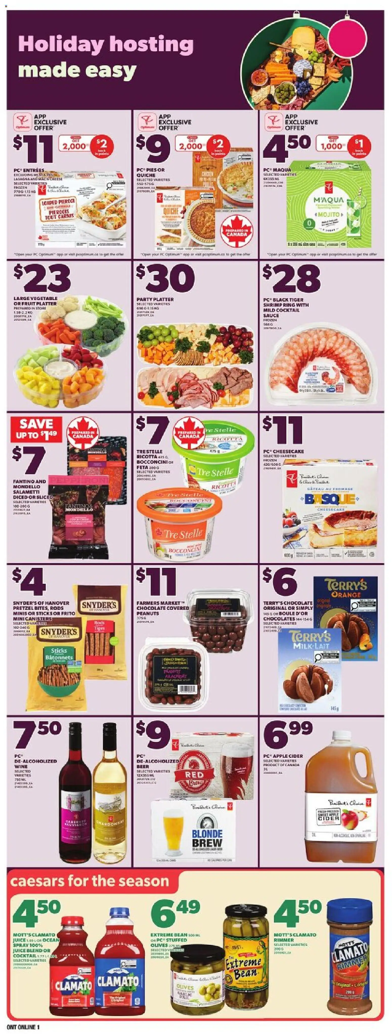 Zehrs flyer valid from 20.11.2025 | Page: 14 | Products: PC, Chocolate, Juice, Beer