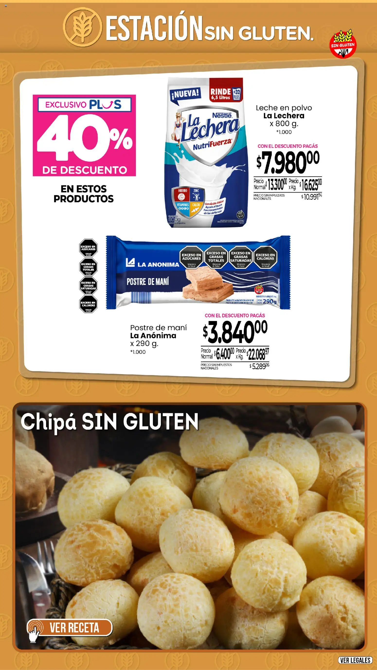 La Anonima - catalogos-masivos - libre-gluten │ válido desde el 30.10.2025 | Página: 3 | Productos: Peso, Mani, Leche, Pasta