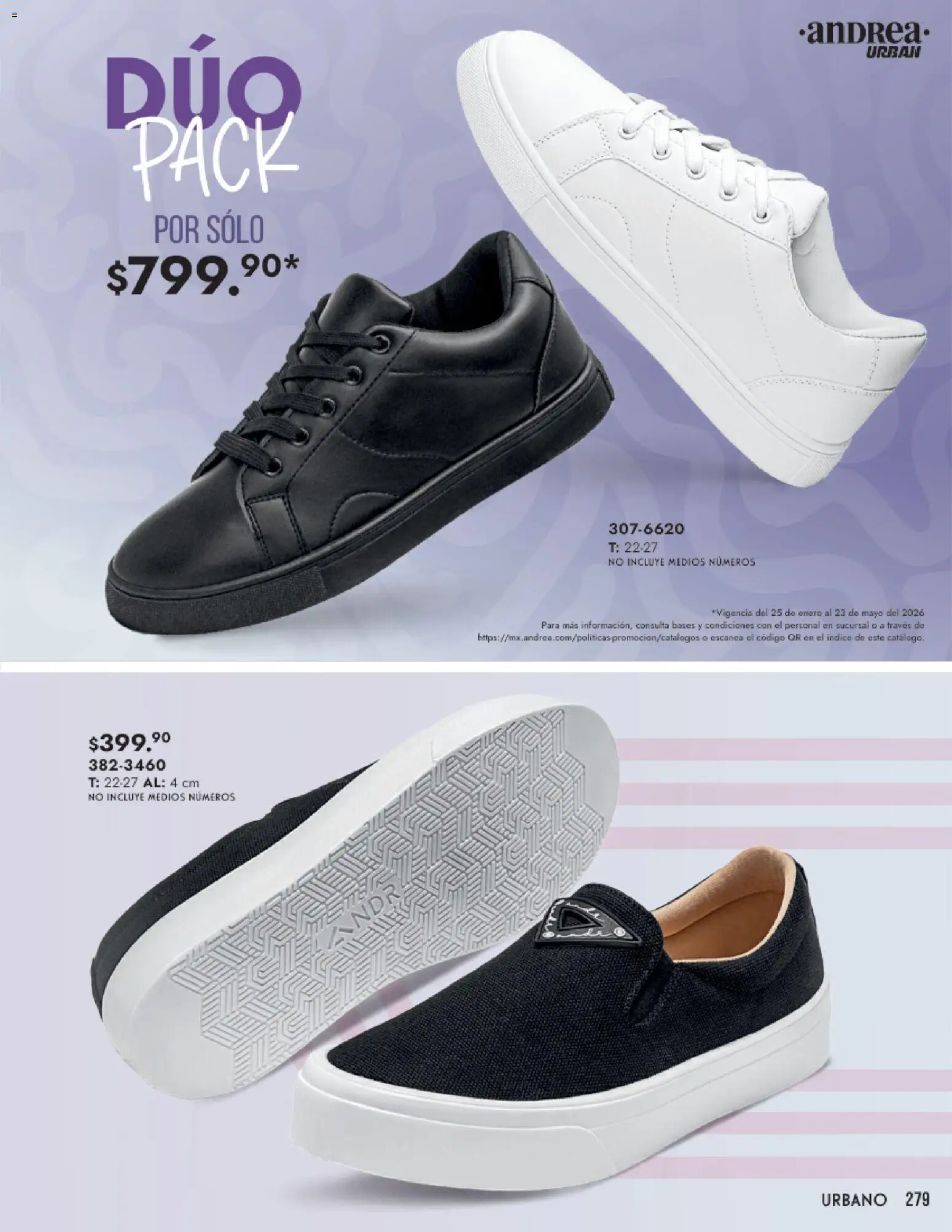 Nuevas ofertas de Andrea válidas en toda la República Mexicana desde el 25.01.2026. ¡Encuentra las mejores ofertas en Andrea catálogo Calzado Dama! | Página: 279