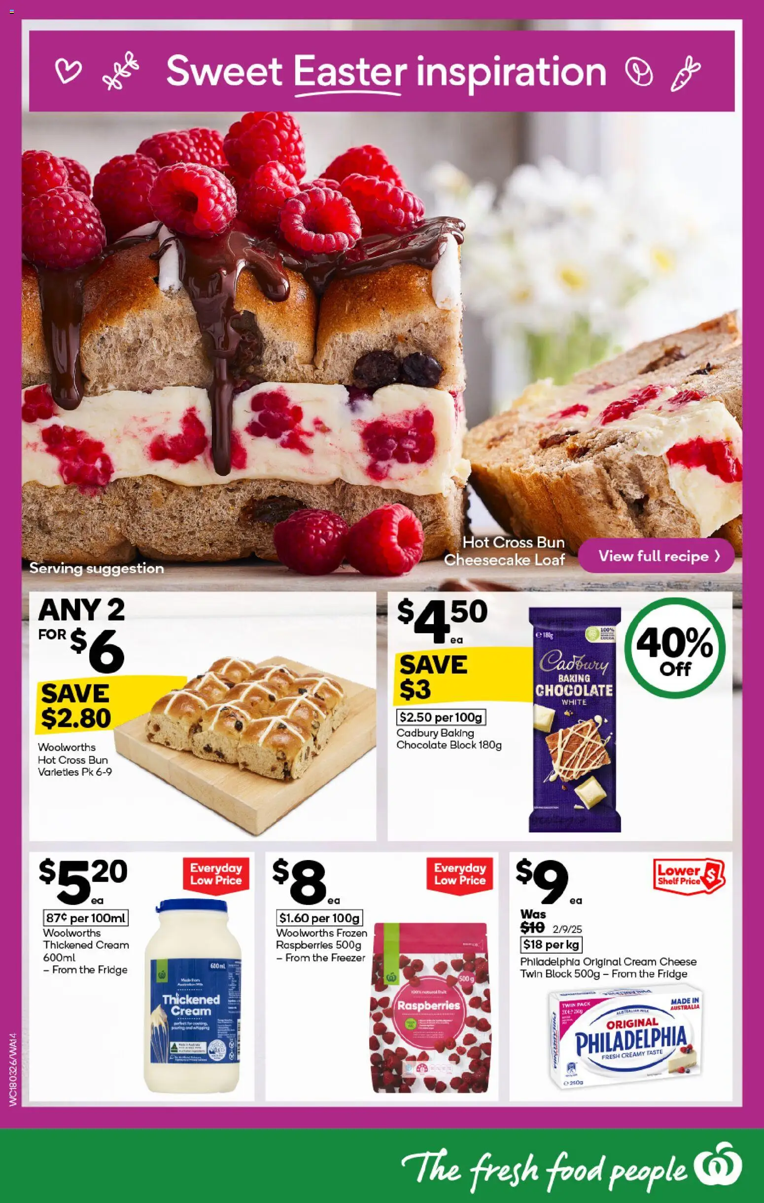 Woolworths catalogue - valid from 01.04.2026 | Page: 14 | Products: Shelf, Cheese, Cream, Freezer