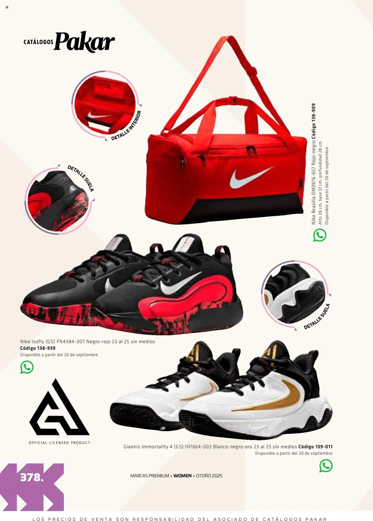 Nuevas ofertas de SC Pakar válidas en toda la República Mexicana desde el 29.08.2025. ¡Encuentra las mejores ofertas en SC Pakar - Catálogo Otoño Women! | Página: 378