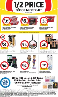 Preview of Coles catalogue  - valid from 04.03.2026 | Page: 42 | Products: Decor, Socks, Usb, Safe