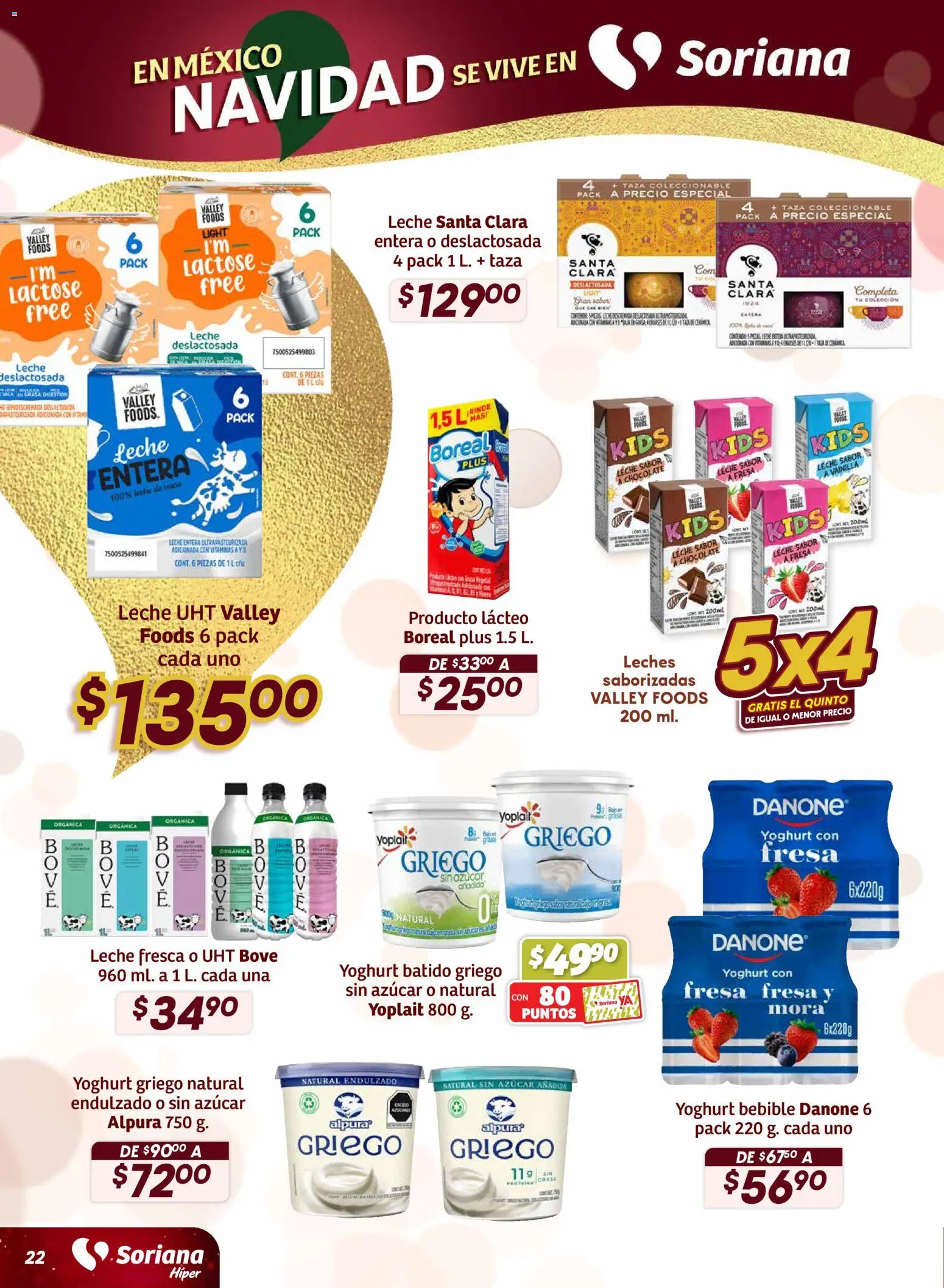 Nuevas ofertas de Soriana válidas en toda la República Mexicana desde el 27.11.2025. ¡Encuentra las mejores ofertas en Soriana - Preciazazaso Híper: Valle de México! | Página: 23 | Productos: Fresa, Azúcar, Taza, Leche