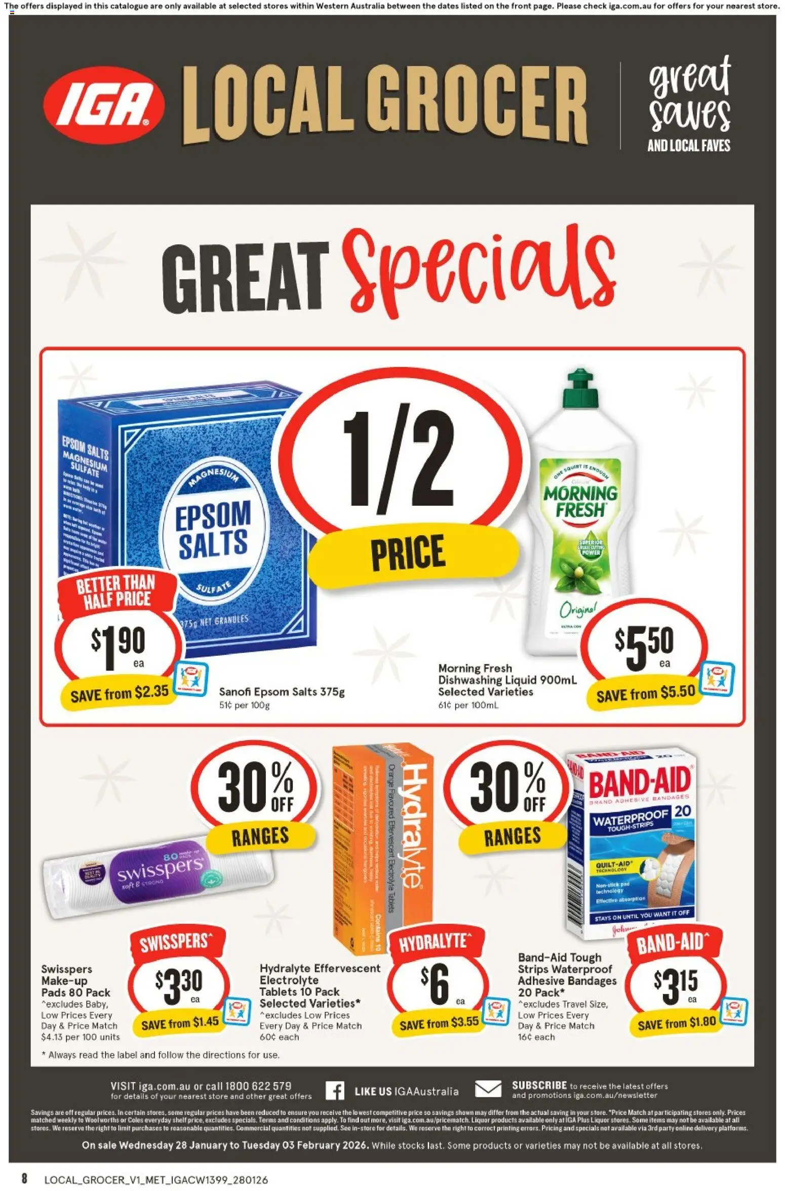 IGA catalogue - valid from 28.01.2026 | Page: 8 | Products: Shelf, Makeup, Tablets