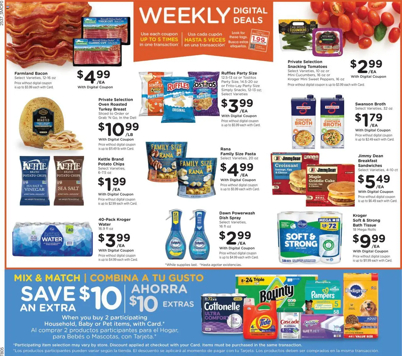Smith's Weekly Ad - valid from 15.10.2025 | Page: 2 | Products: Bath, Cheese, Chips, Cucumbers