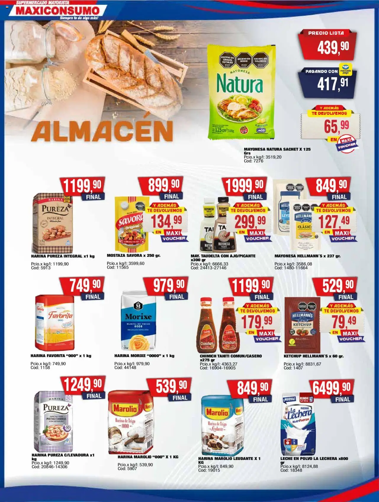 Maxiconsumo ofertas │ válido desde el 13.10.2025 | Página: 2 | Productos: Harina, Polvo, Mayonesa, Té