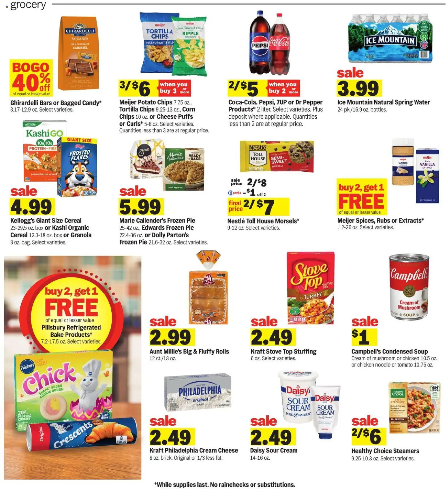 Meijer Weekly Ad - MI - valid from 01.04.2026 | Page: 3 | Products: Corn, Cheese, Chips, Garlic
