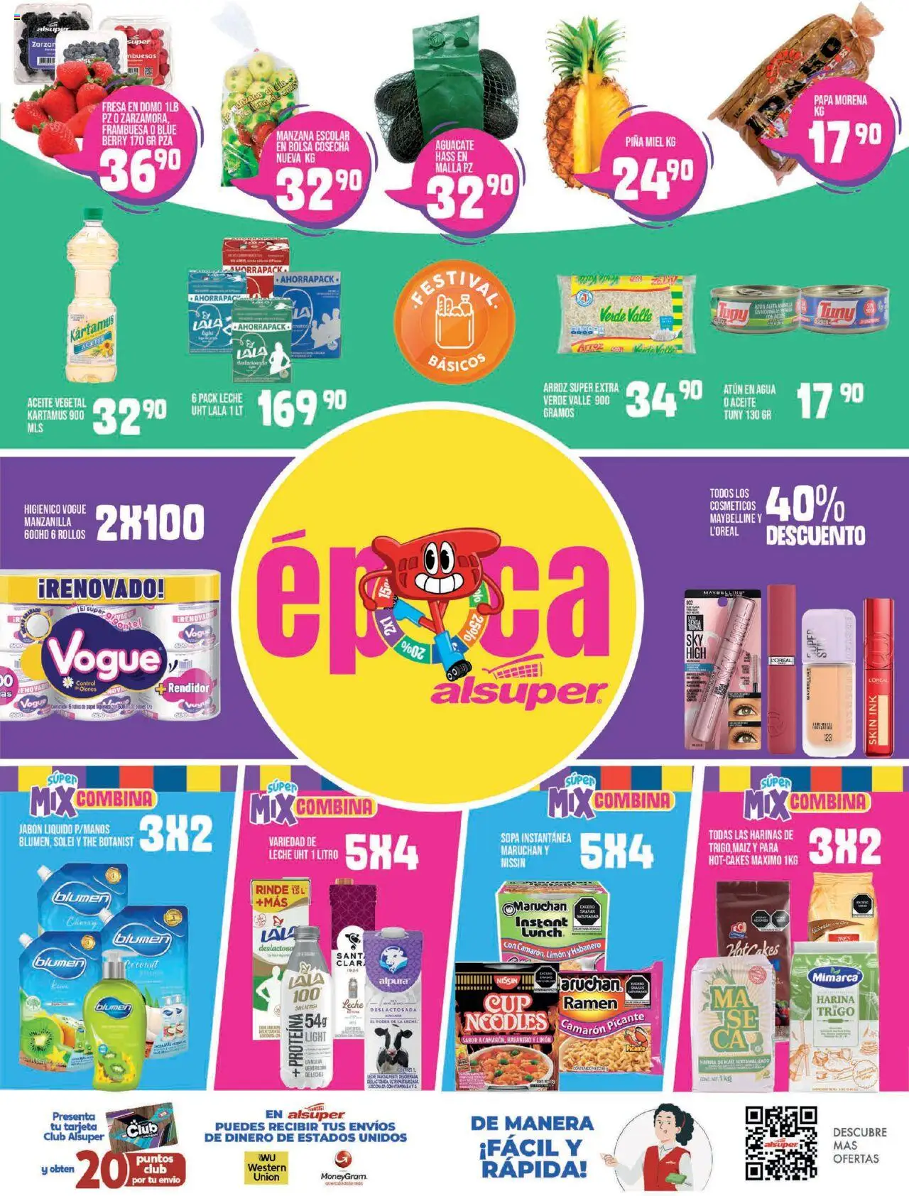 Nuevas ofertas de Alsuper válidas en toda la República Mexicana desde el 01.08.2025. ¡Encuentra las mejores ofertas en Alsuper - Folleto - Saltillo! | Página: 8 | Productos: Harina, Bolsa, Leche, Piña