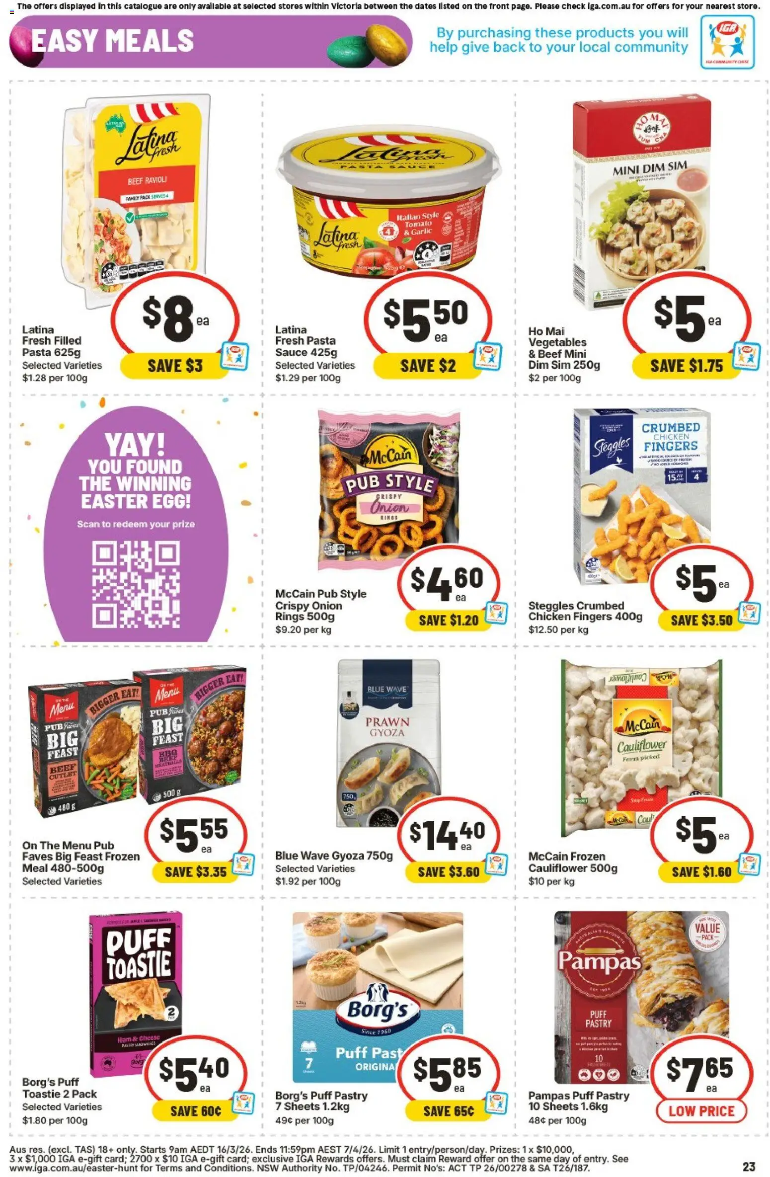 IGA catalogue - valid from 18.03.2026 | Page: 22 | Products: Cheese, Ham, Garlic, Cauliflower