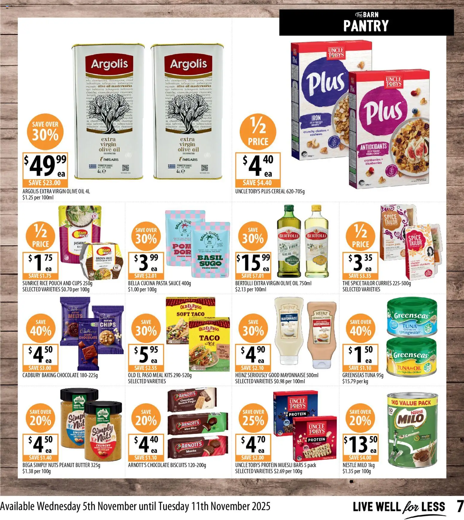 Supabarn catalogue - valid from 05.11.2025 | Page: 7 | Products: Chips, Olive oil, Mayonnaise, Scotch