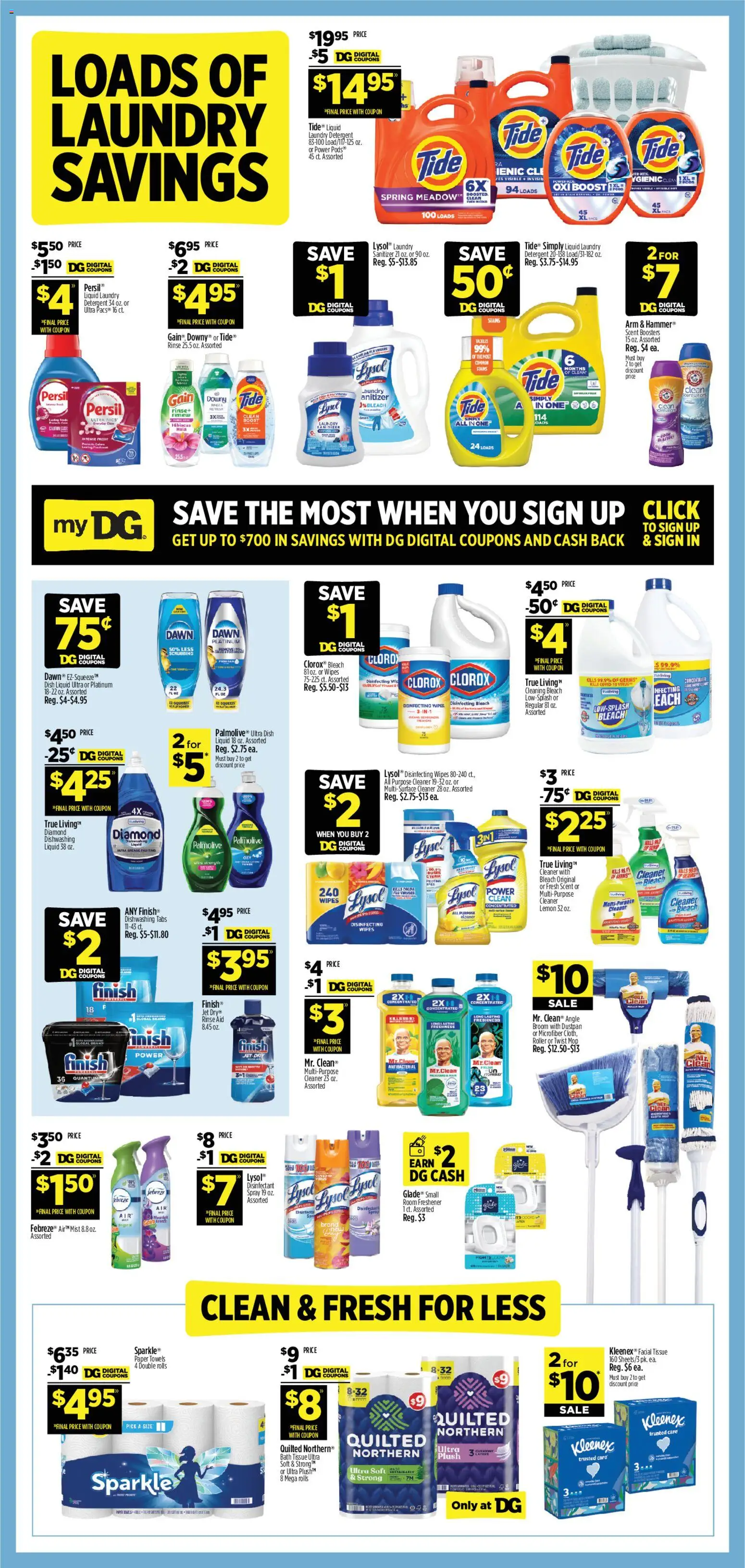 Dollar General Weekly Ad - valid from 15.02.2026 | Page: 6 | Products: Bath, Detergent, Lemon