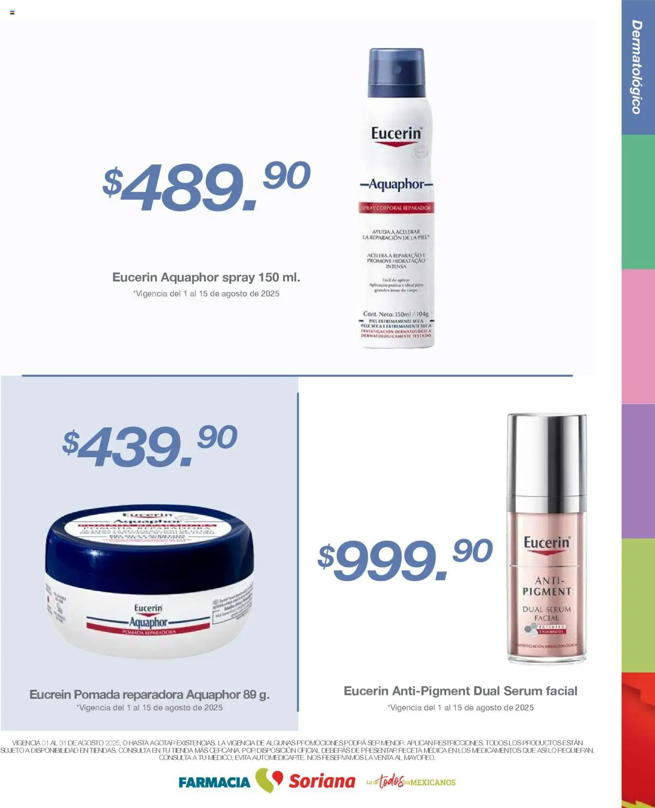 Nuevas ofertas de Soriana válidas en toda la República Mexicana desde el 01.08.2025. ¡Encuentra las mejores ofertas en Soriana - Folleto Farmacia Súper Nacional! | Página: 14 | Productos: Serum, Pomada