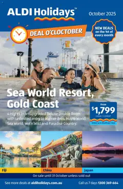 Preview of Aldi NEW Holidays - valid from 01.10.2025