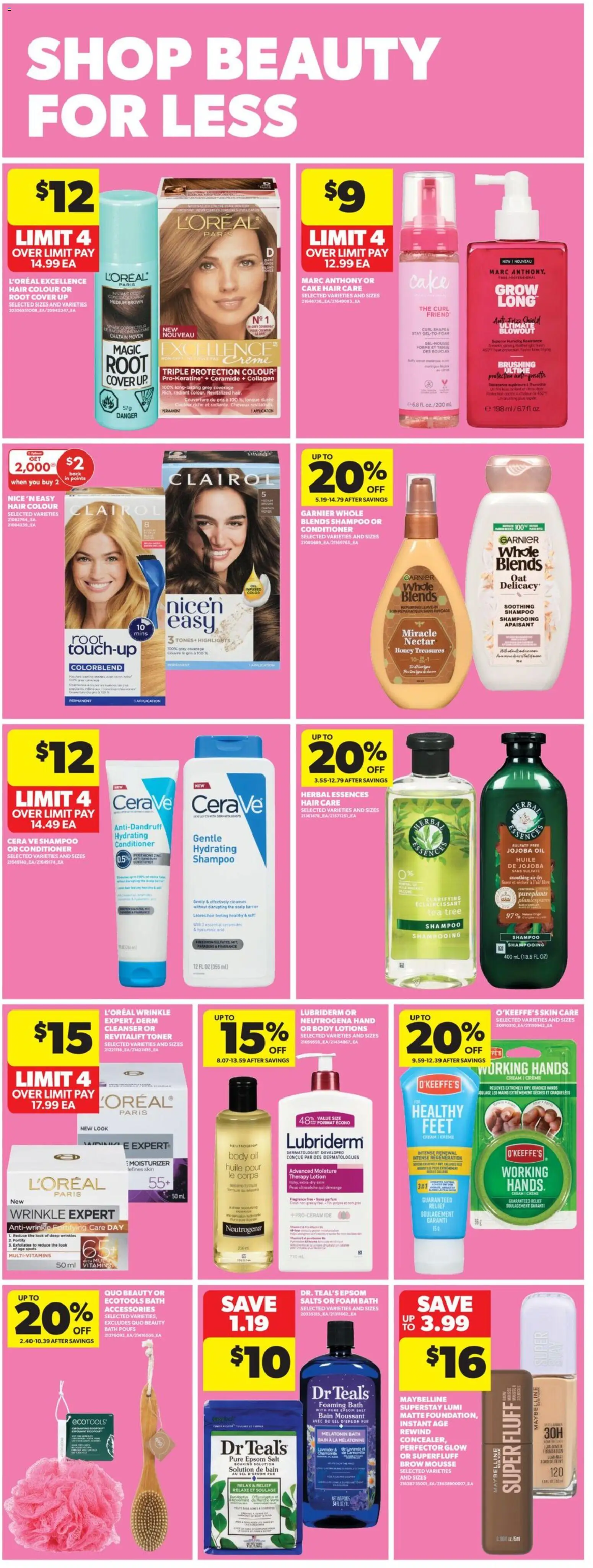 Real Canadian Superstore flyer valid from 05.02.2026 | Page: 34 | Products: Tea, Conditioner, Bath, Oil