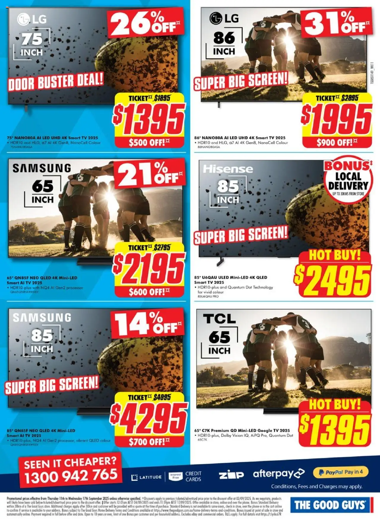 The Good Guys catalogue - valid from 10.09.2025 | Page: 20 | Products: Household, Phone, Tv, Screen