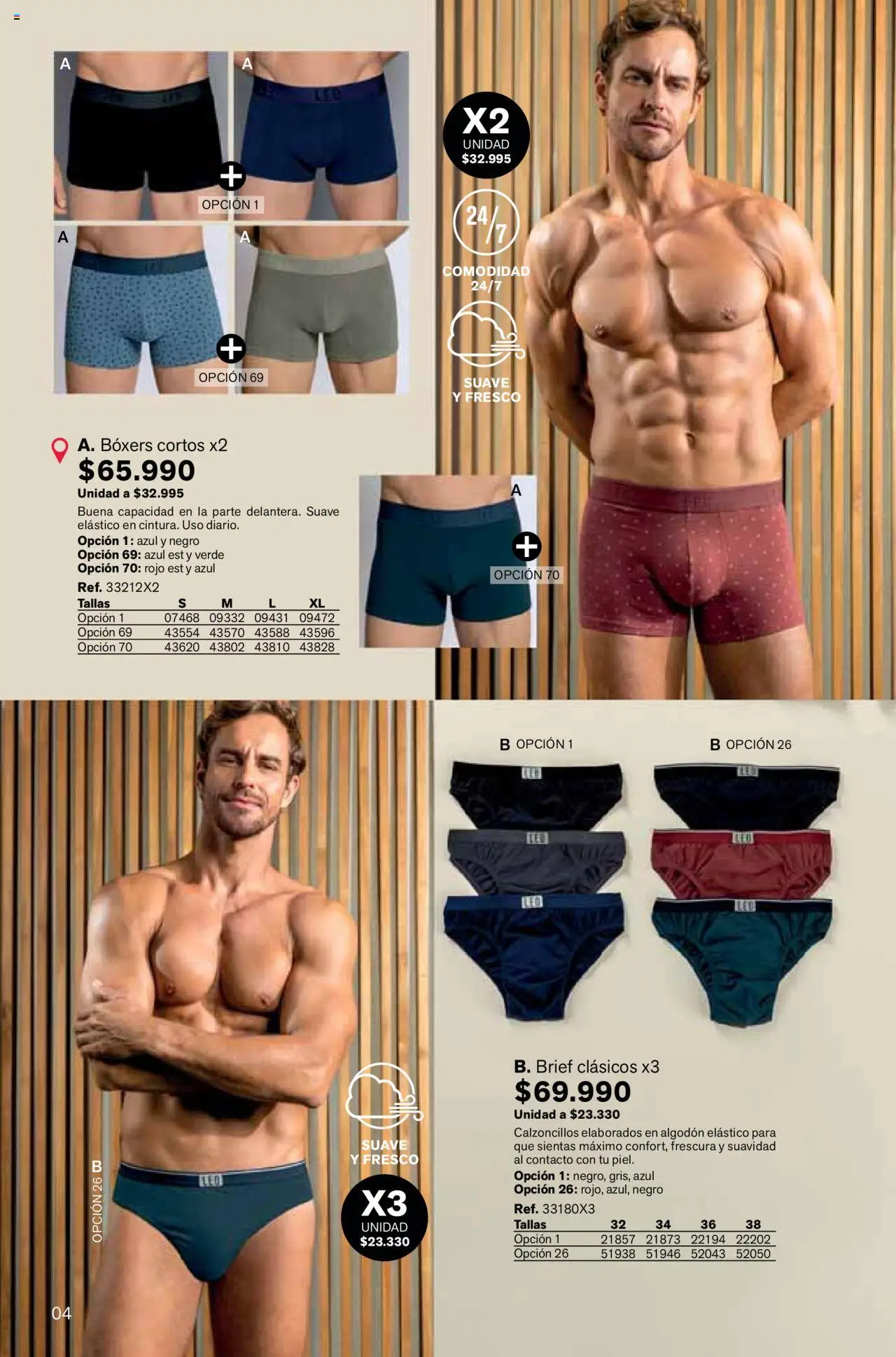 Leonisa revista - valida desde el 04.08.2025 | Página: 4 | Productos: Algodón, Boxers