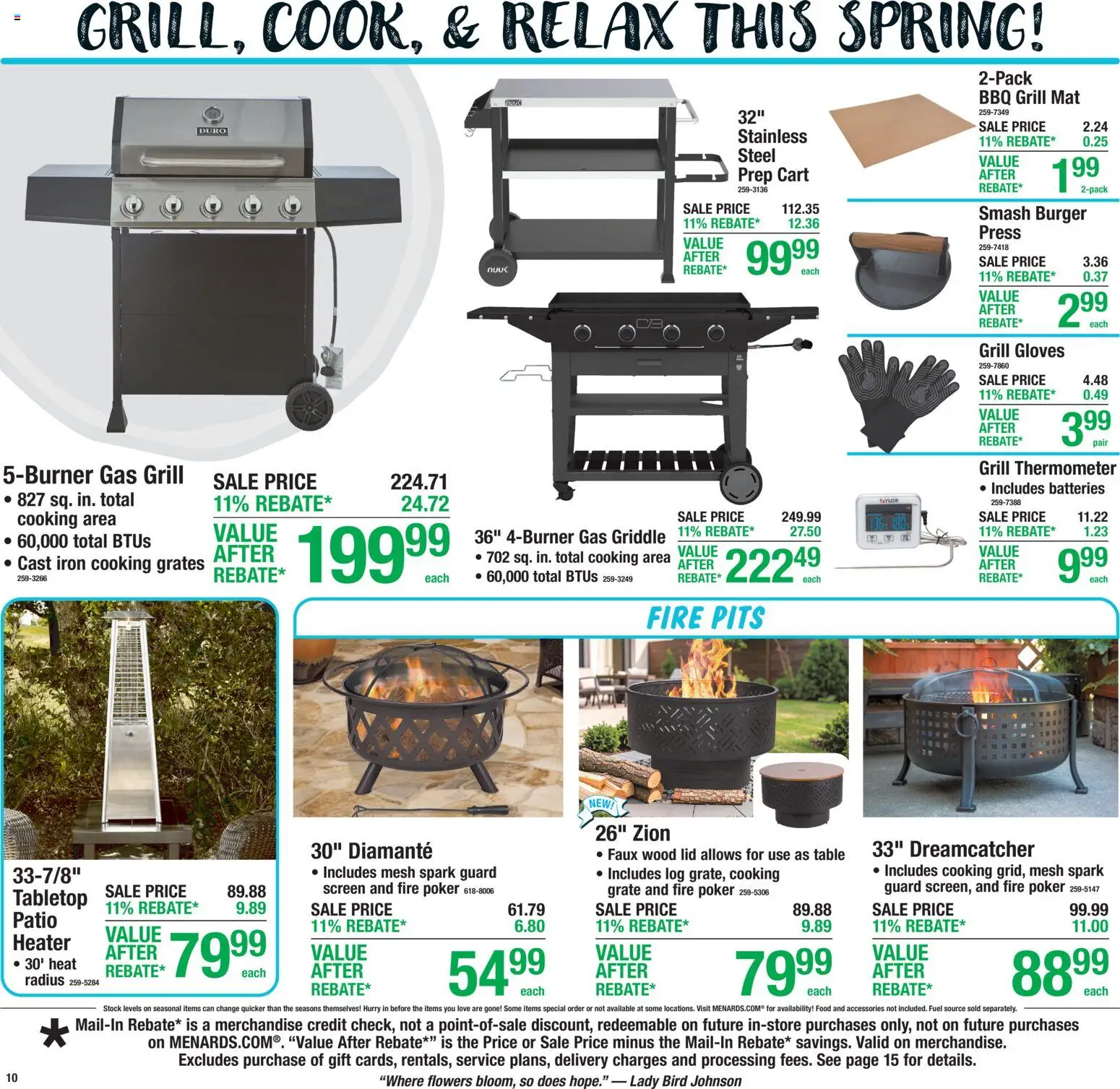 Menards Weekly Ad - valid from 30.04.2026 | Page: 12 | Products: Grate, Griddle, Grill, Iron