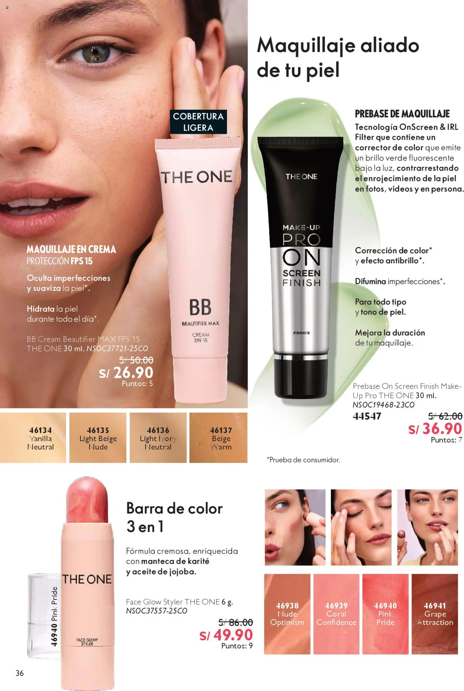 Catálogo Oriflame válido desde 14.02.2026 | Página: 36 | Productos: Aceite, Crema, Corrector, BB cream